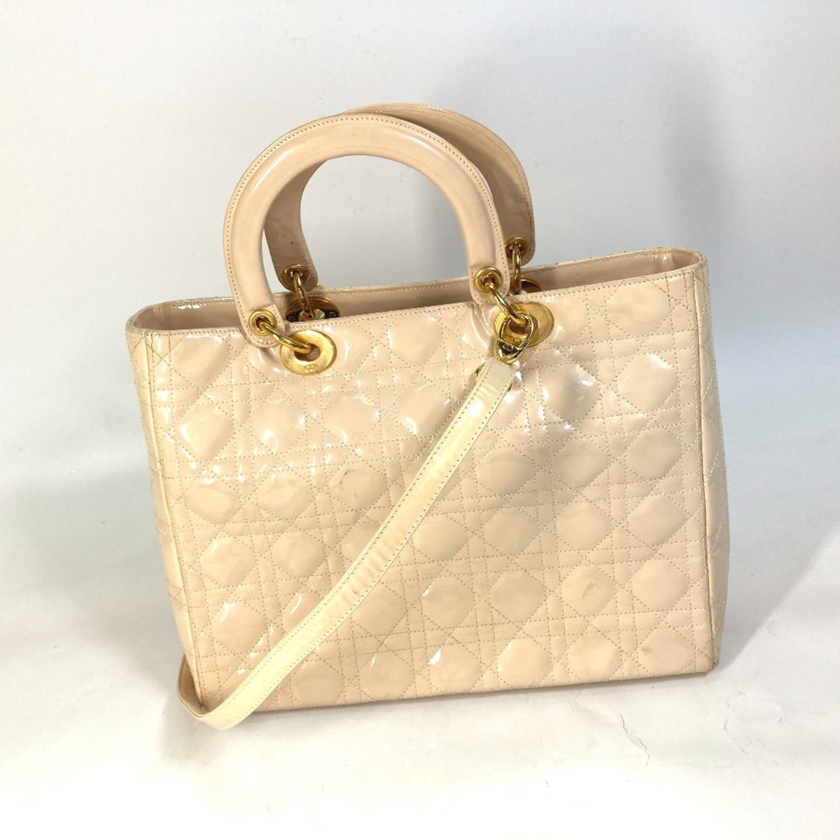 Christian Dior Beige Leather Handbag (Pre-Owned)