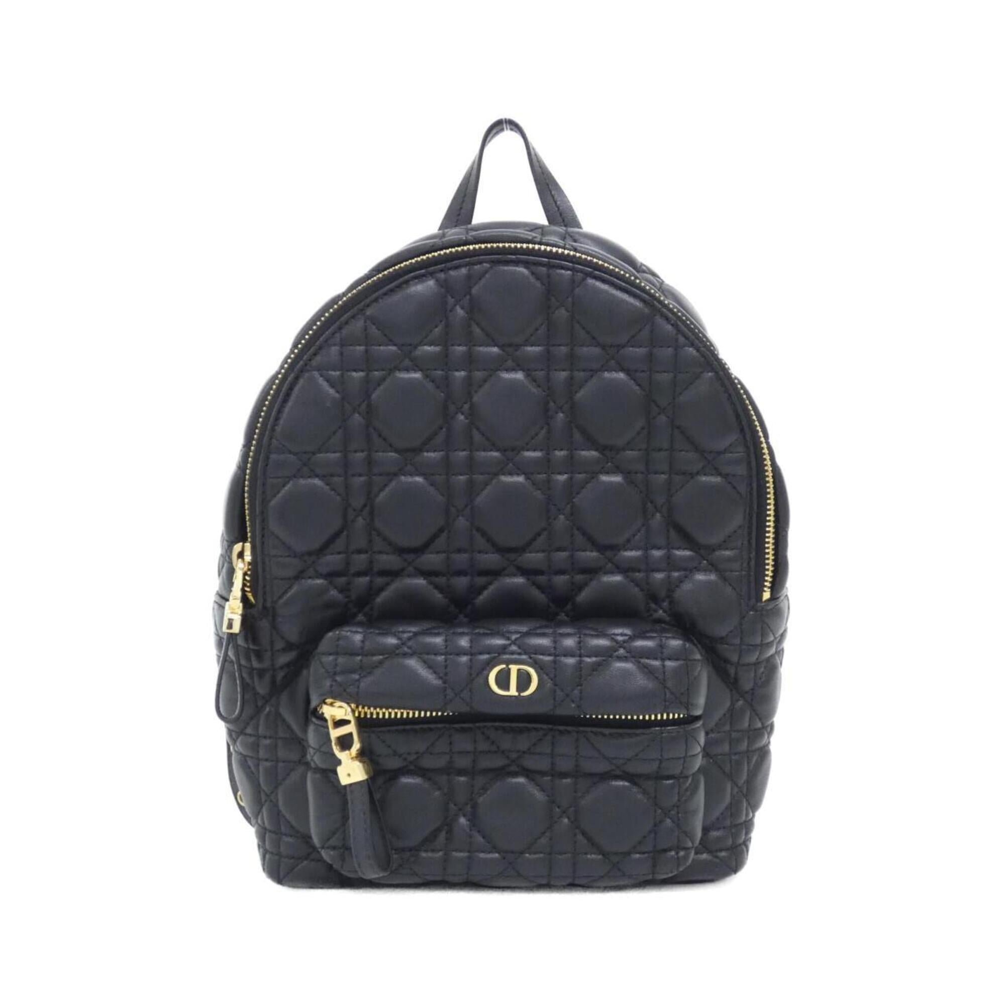 Christian Dior Black Leather Backpack (Pre-Owned)