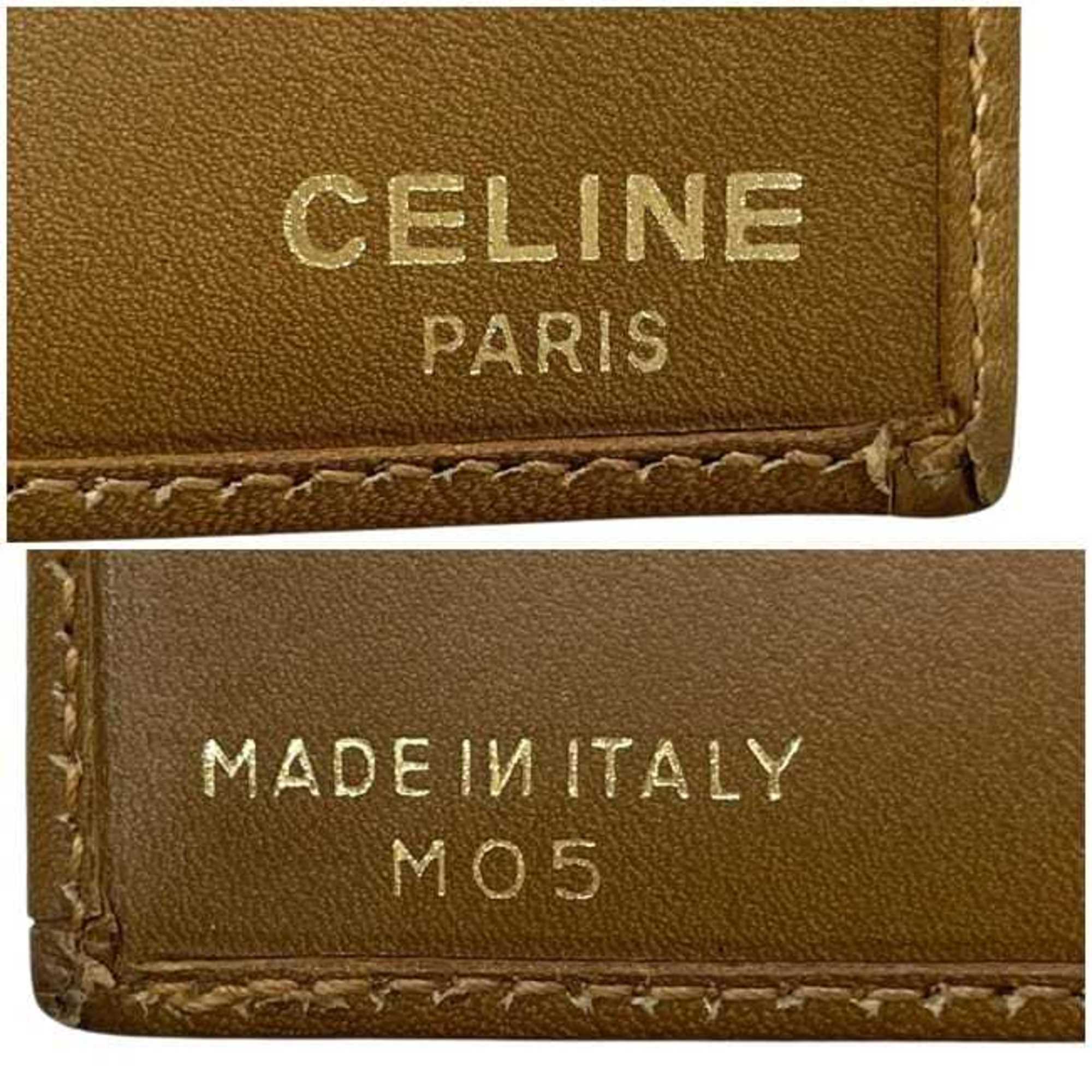 Celine Brown Pvc Leather Long Wallet (Bi-Fold) (Pre-Owned)