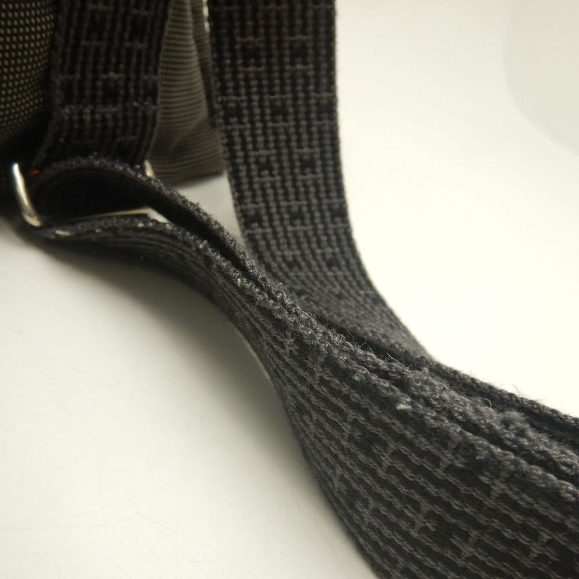 Hermes Gray Nylon Canvas Backpack (Pre-Owned)