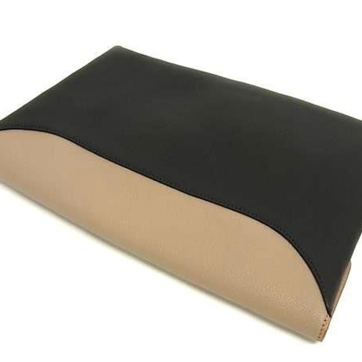 Givenchy Beige Black Leather Clutch Bag (Pre-Owned)