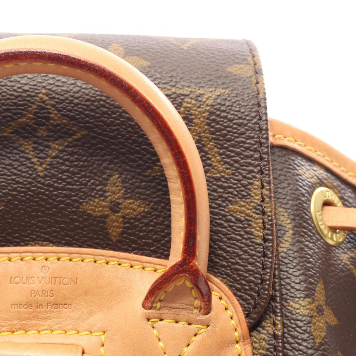 Louis Vuitton Brown Pvc Leather Backpack Handbag (Pre-Owned)