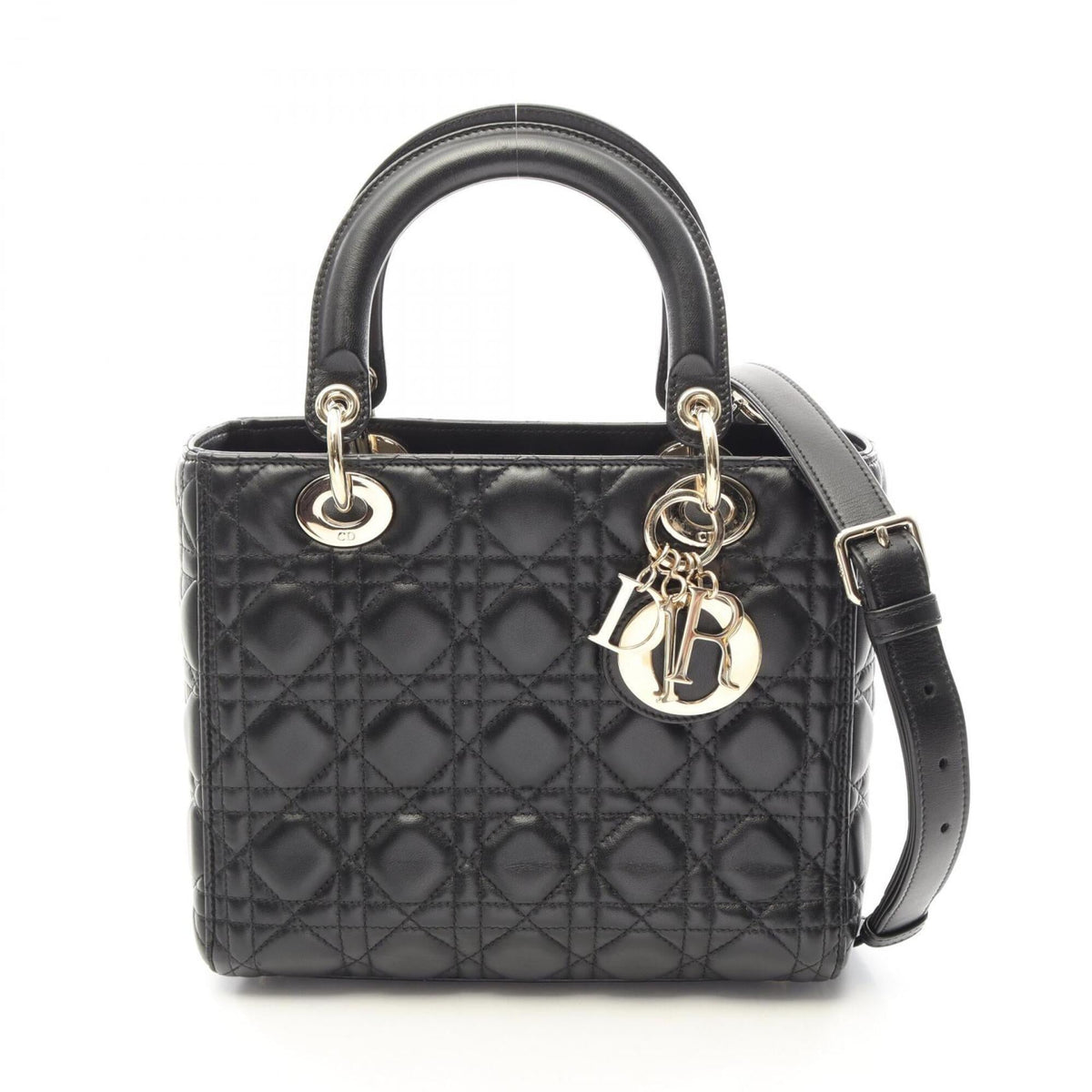 Christian Dior Black Leather Handbag (Pre-Owned)