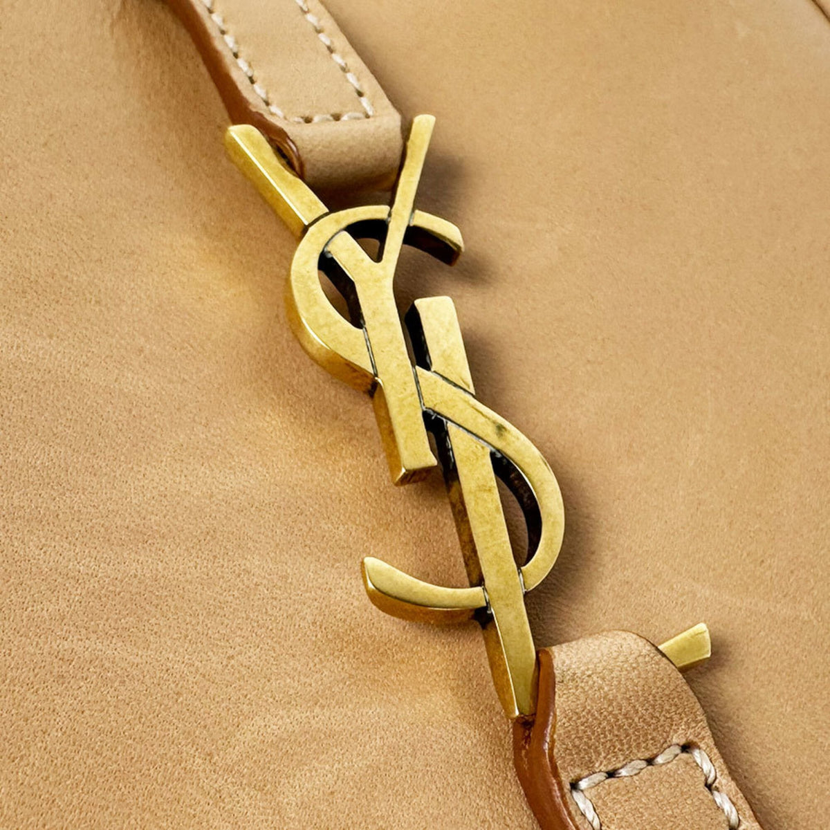 Saint Laurent Beige Leather Shoulder Bag (Pre-Owned)