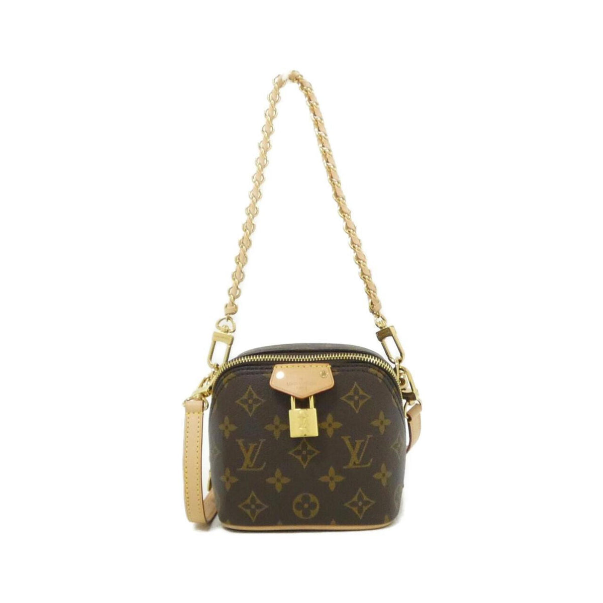 Louis Vuitton Marron Coated Canvas Shoulder Bag (Pre-Owned)