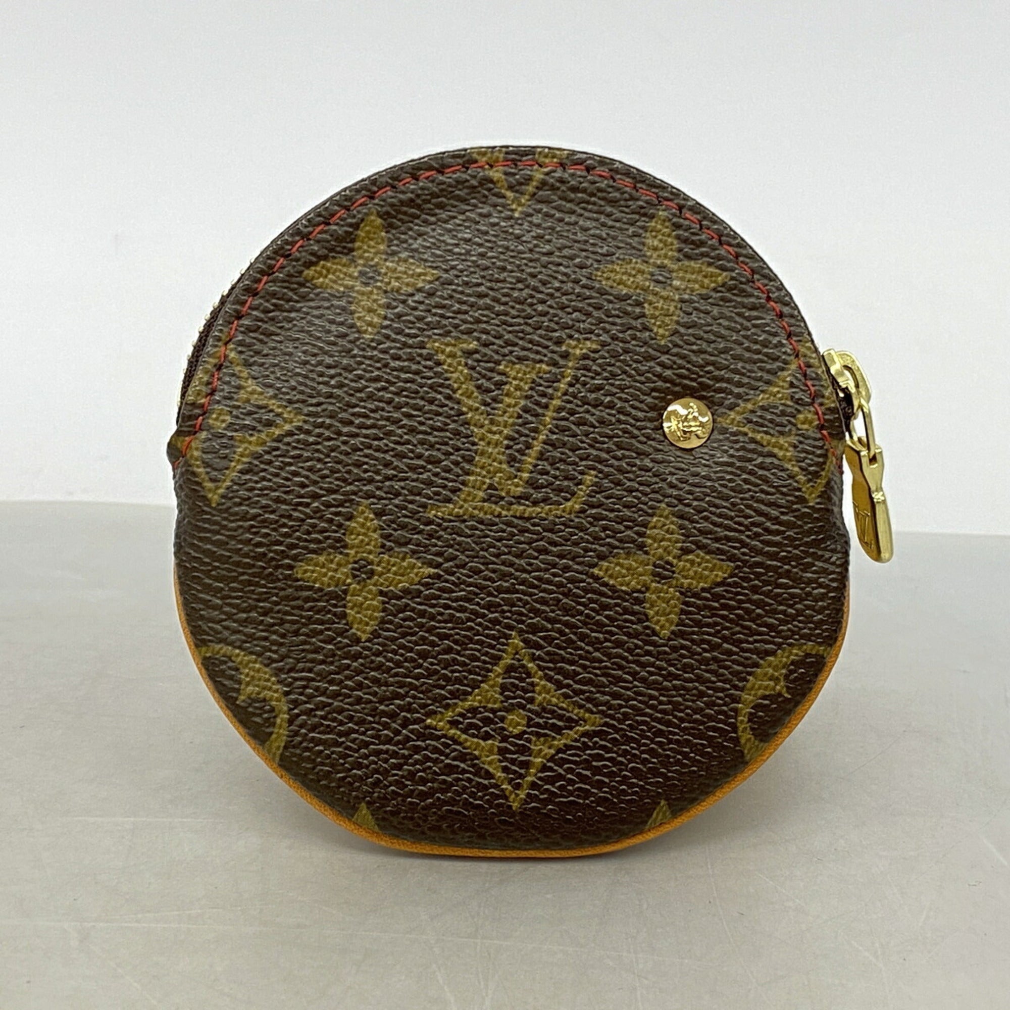 Louis Vuitton Brown Red Color Coin Purse/Coin Case (Pre-Owned)