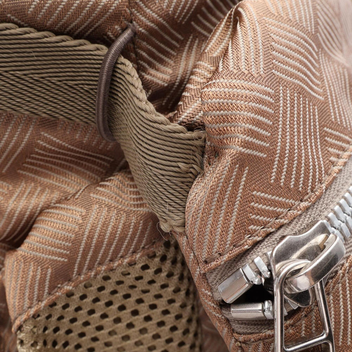 Bottega Veneta Brown Nylon Backpack (Pre-Owned)