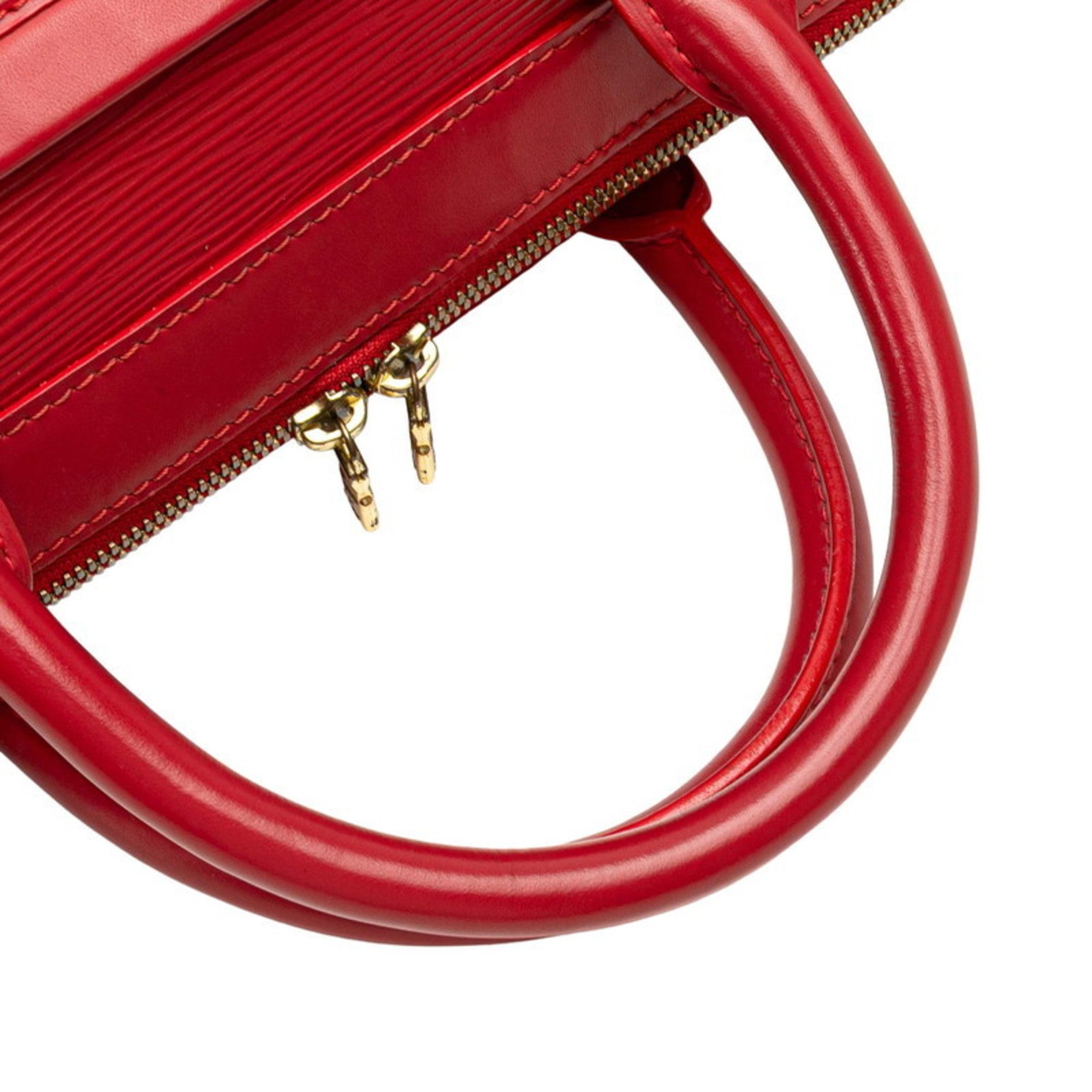 Louis Vuitton Red Color Rouge Leather Handbag Shoulder Bag (Pre-Owned)