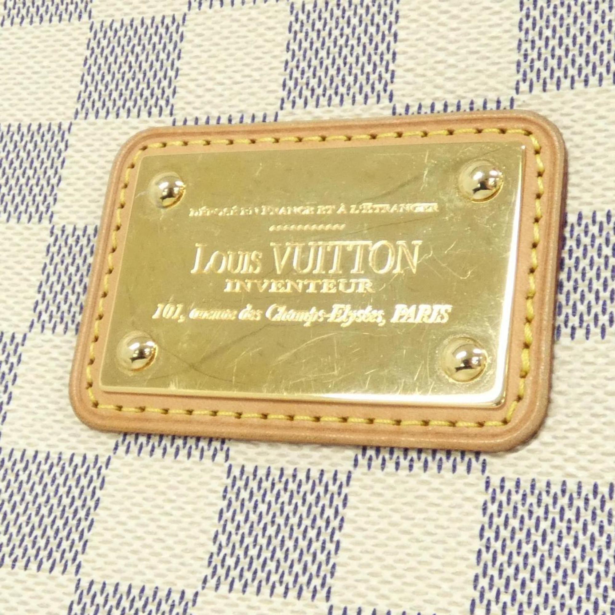 Louis Vuitton Azur White Coated Canvas Shoulder Bag (Pre-Owned)