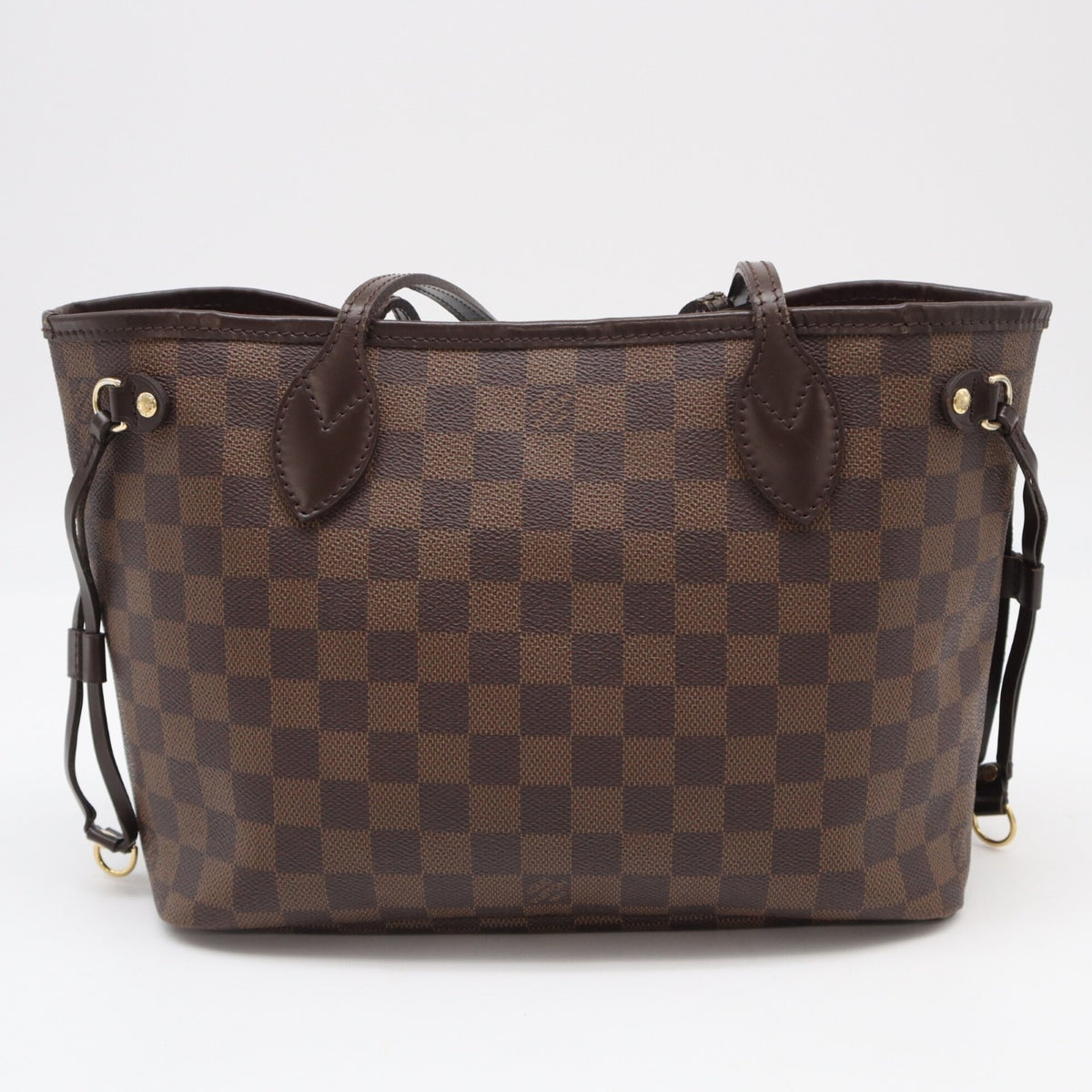 Louis Vuitton Beige Brown Coated Canvas Leather Handbag (Pre-Owned)
