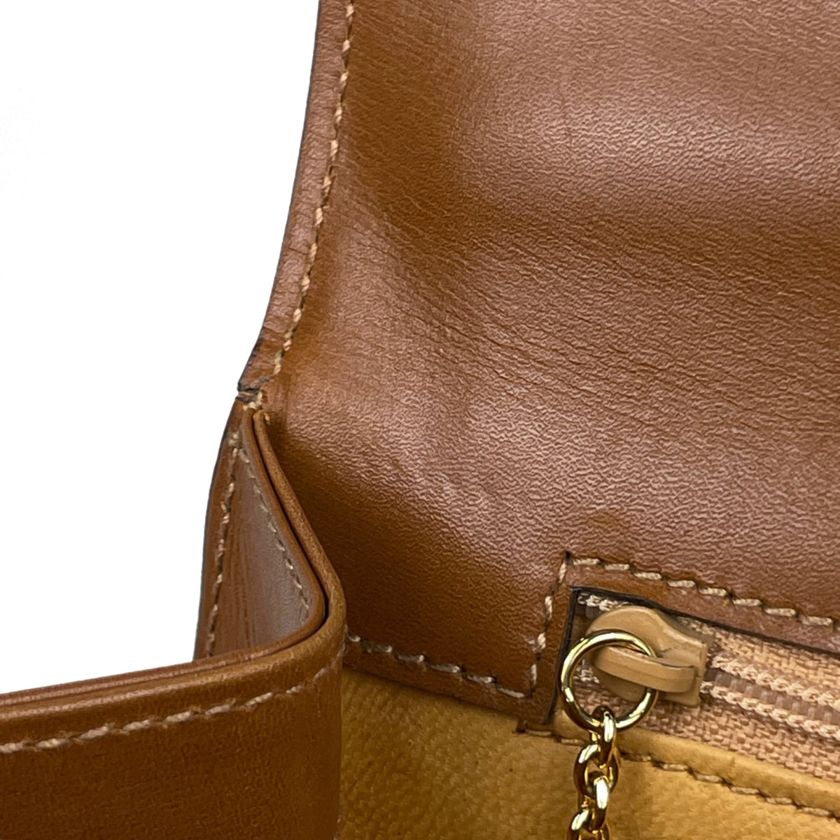 Gucci Camel Leather Handbag (Pre-Owned)