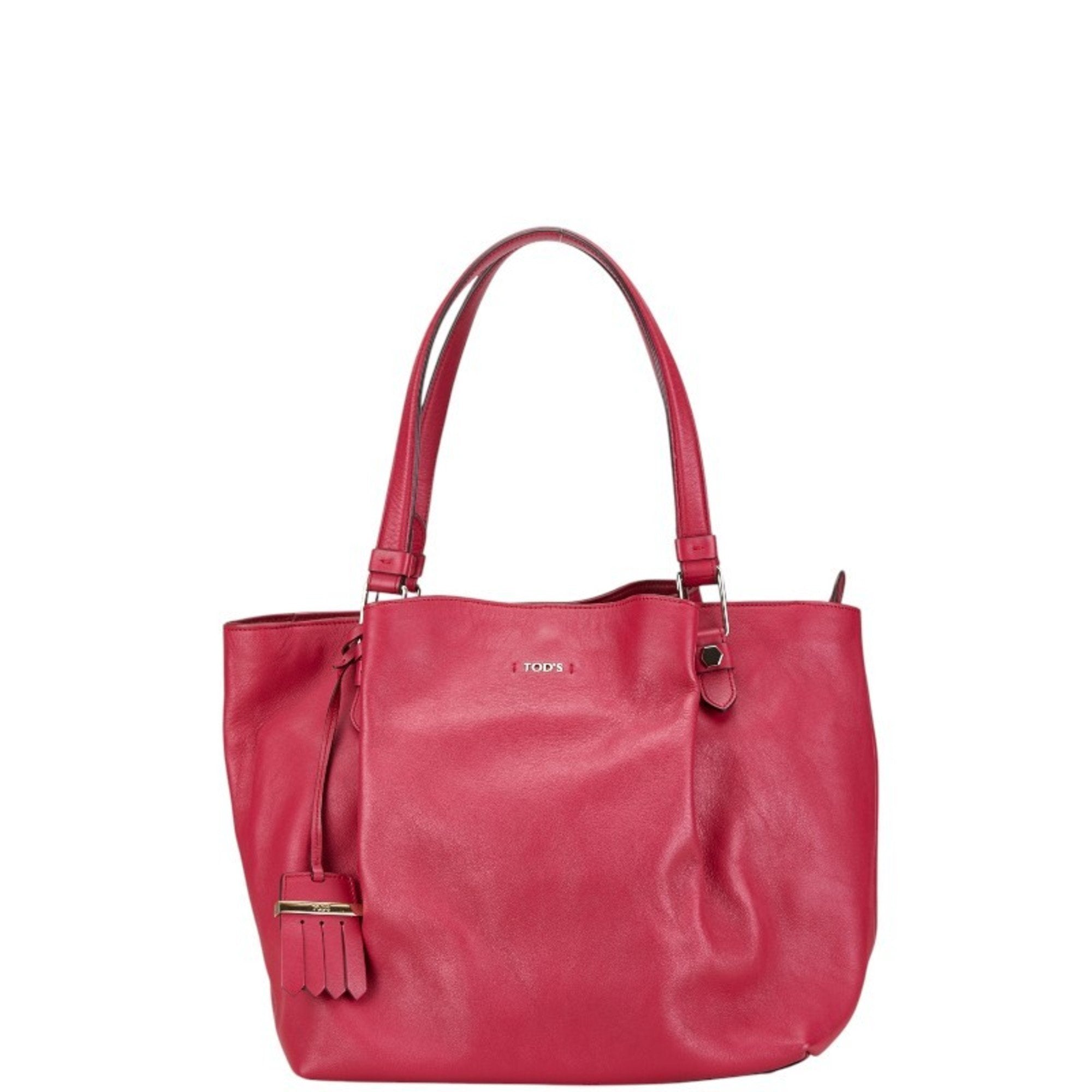 Tod's Pink Leather Tote Bag (Pre-Owned)