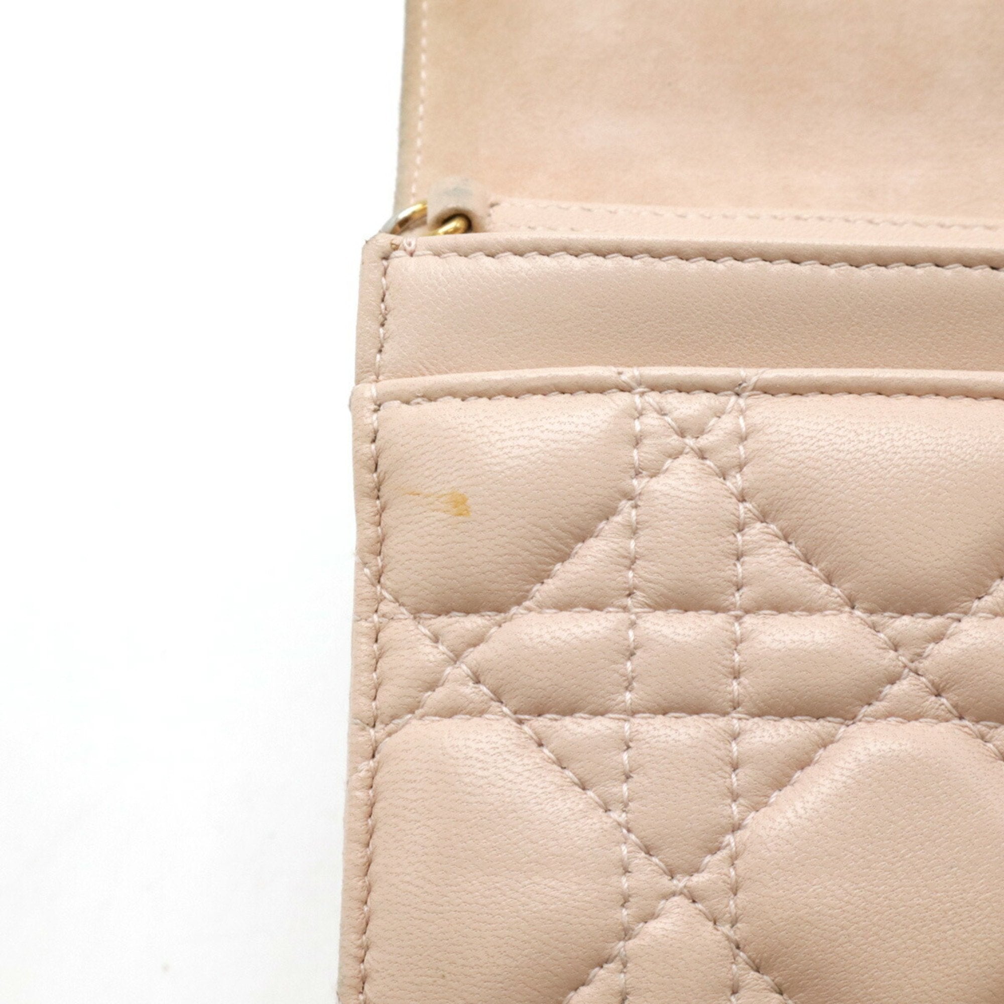Christian Dior Baby Pink Leather Clutch Bag (Pre-Owned)