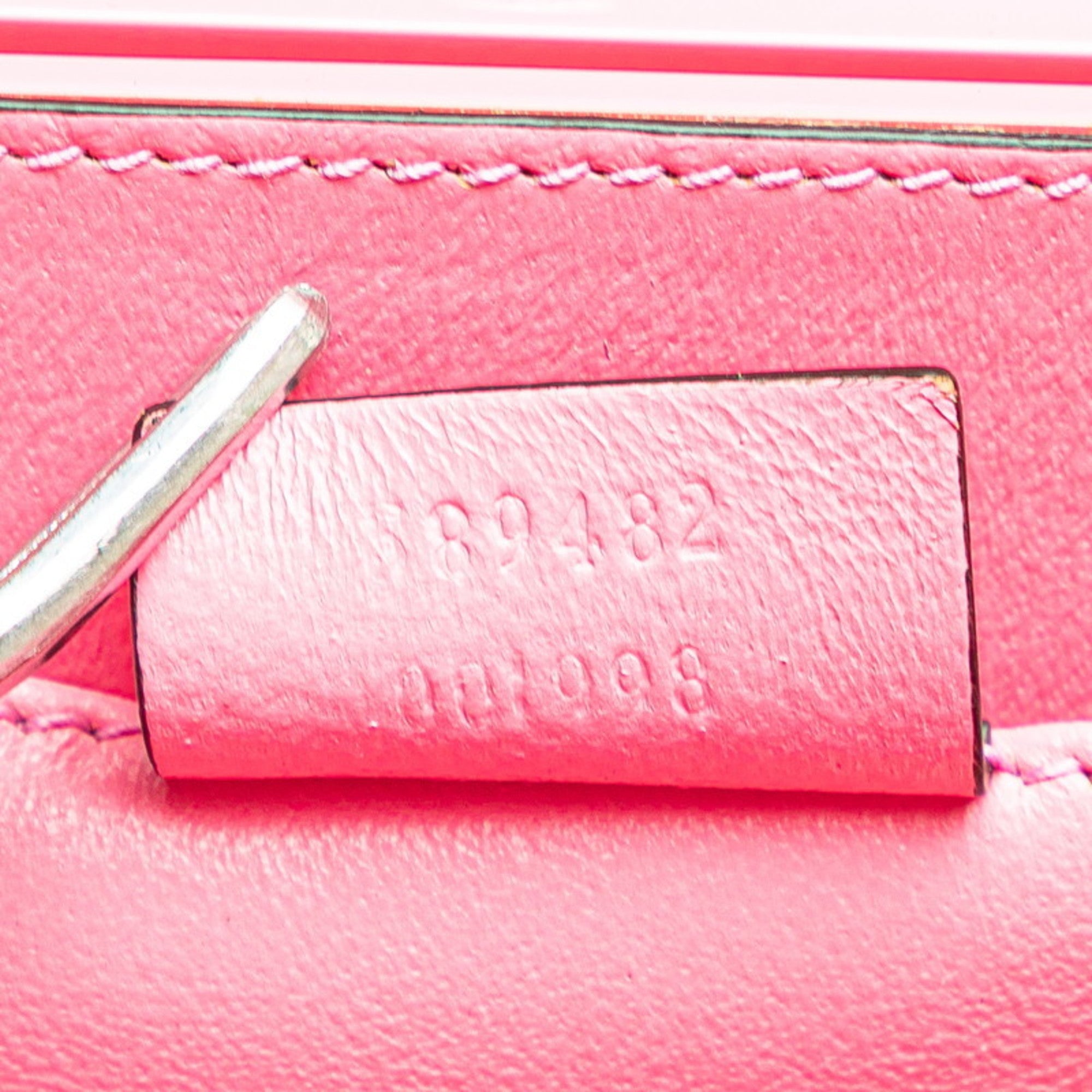 Gucci Pink Plastic Handbag Shoulder Bag (Pre-Owned)