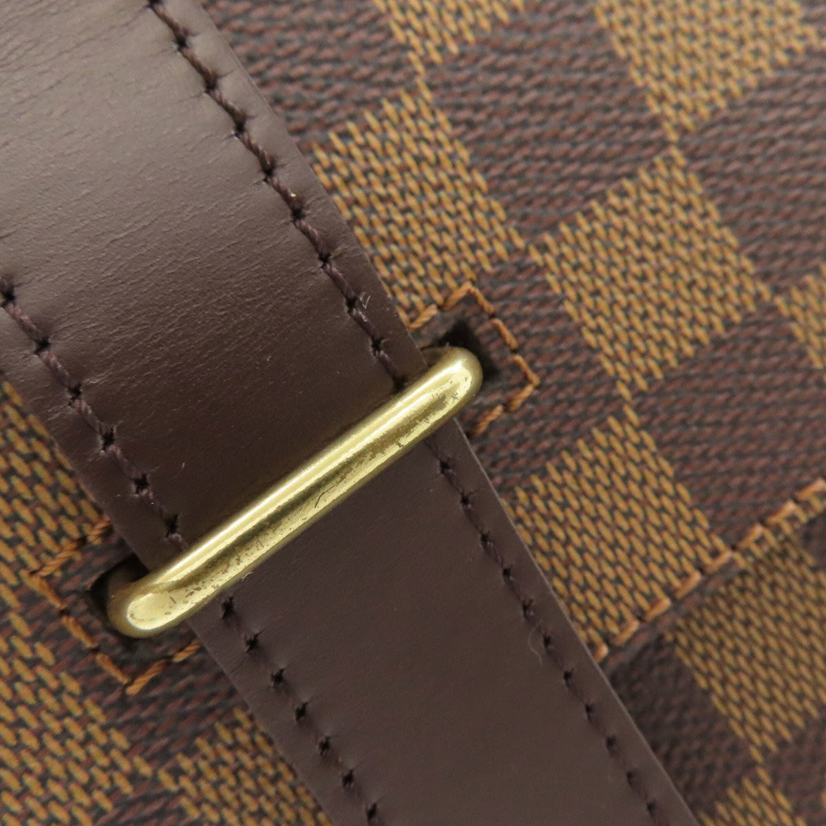 Louis Vuitton Damier Canvas Ebene Damier Canvas Shoulder Bag (Pre-Owned)