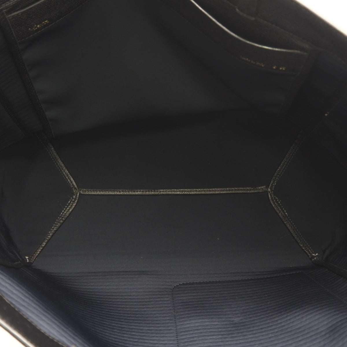 Valextra Black White Leather Handbag Tote Bag (Pre-Owned)