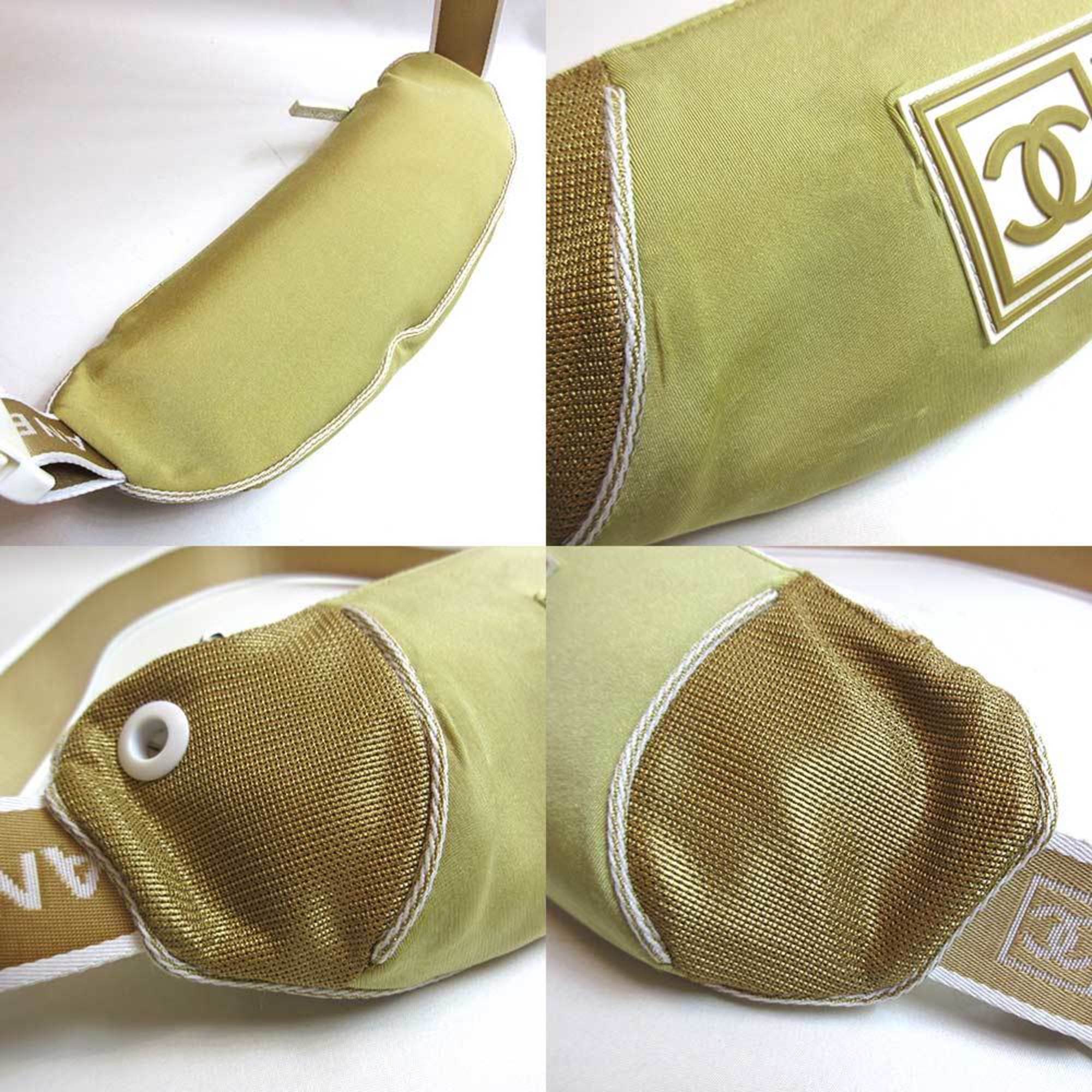 Chanel Sport Beige Nylon Sling Bag (Pre-Owned)