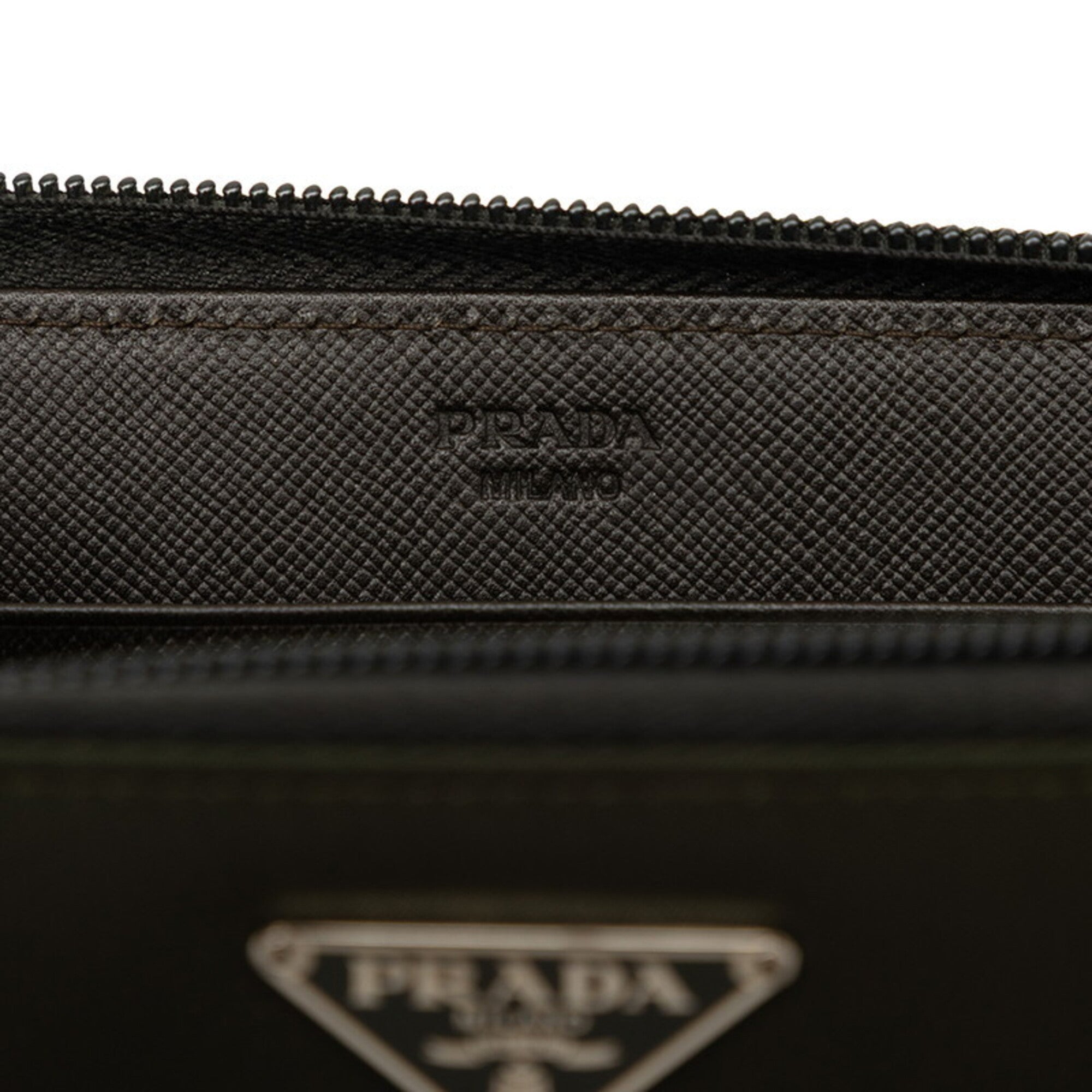 Prada Dark Green Nylon Long Wallet (Bi-Fold) (Pre-Owned)