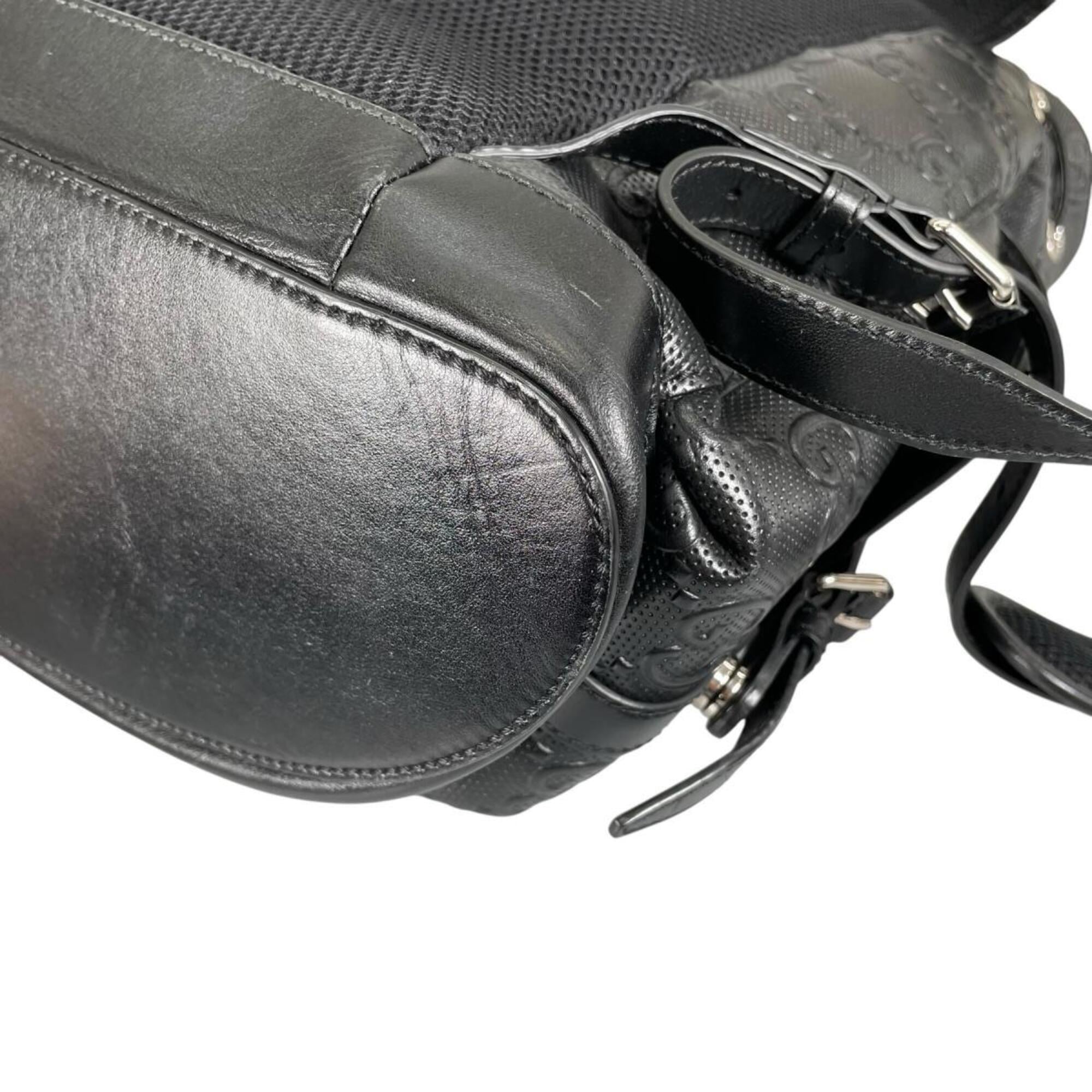 Gucci Black Leather Backpack (Pre-Owned)