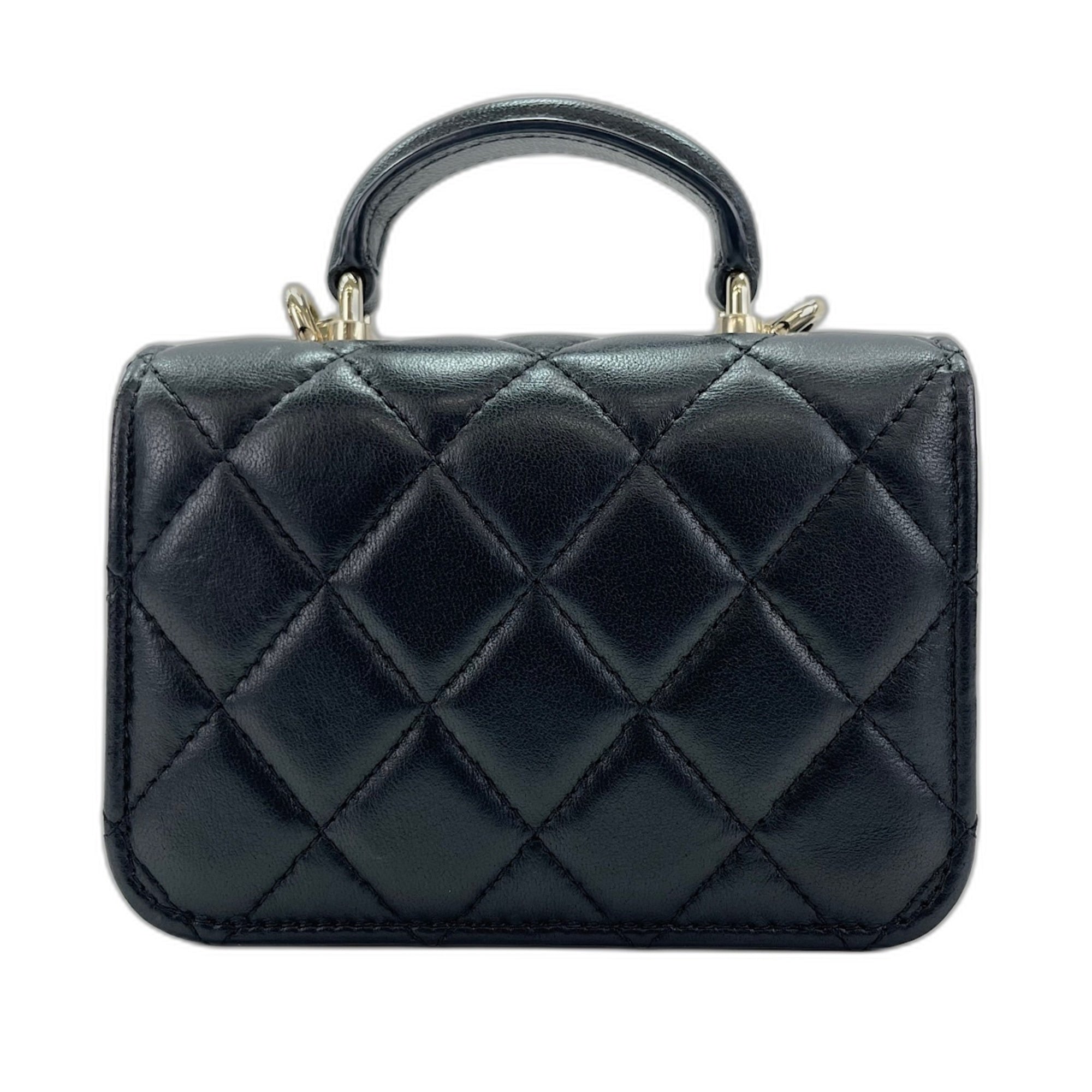 Chanel Black Leather Shoulder Bag (Pre-Owned)