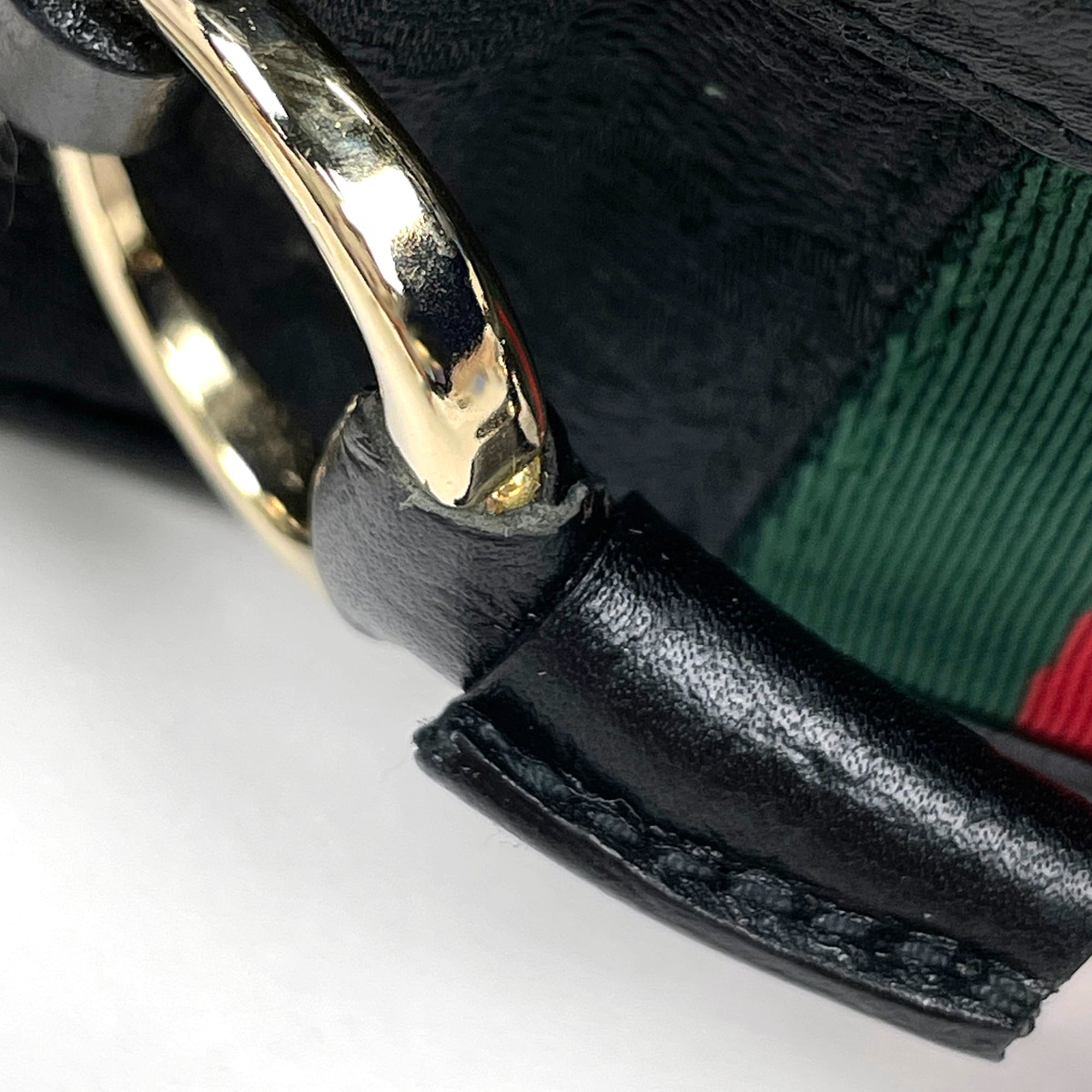 Gucci Black Green Red Color Gg Canvas Coin Purse/Coin Case (Pre-Owned)