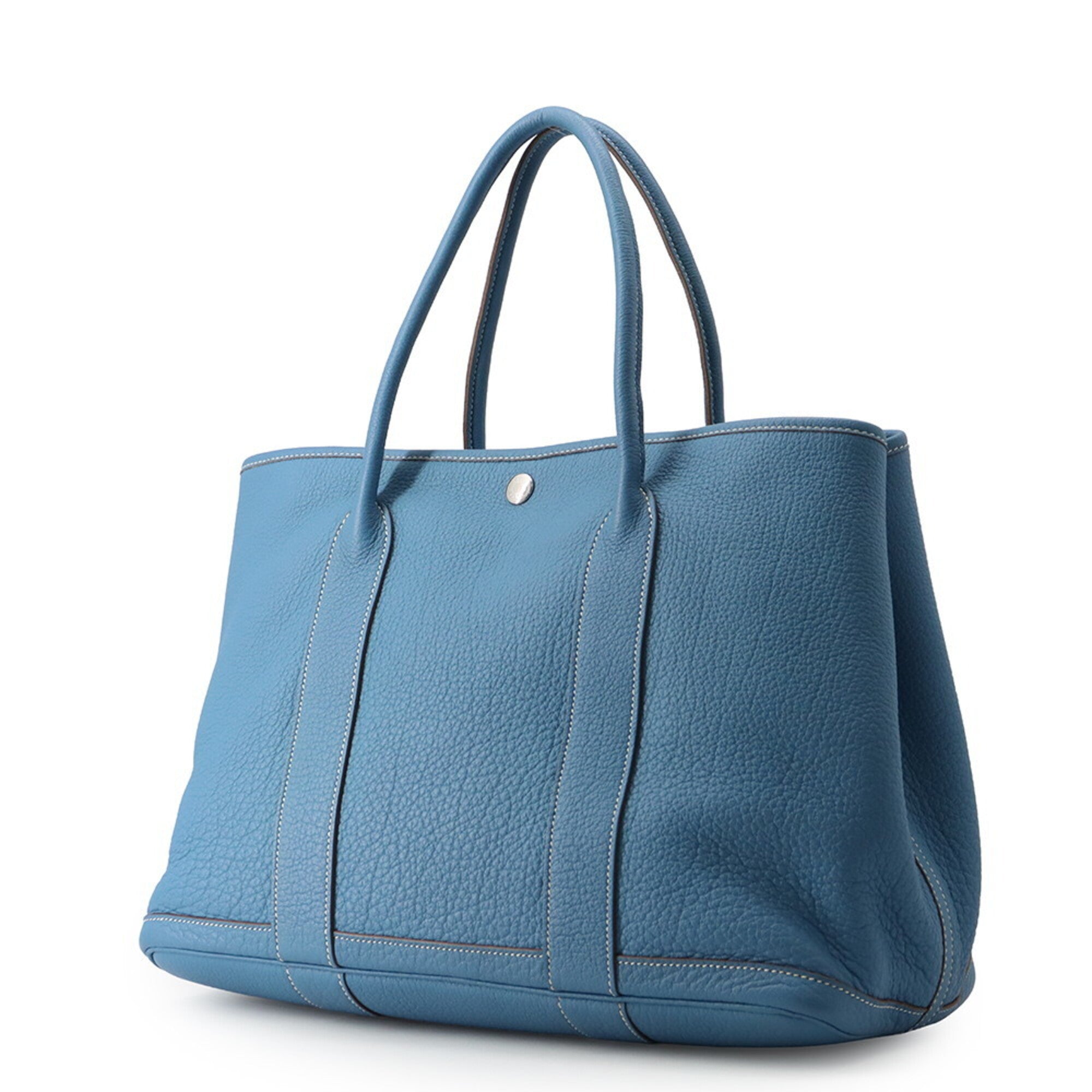 Hermes Azur Negonda Leather Handbag Tote Bag (Pre-Owned)