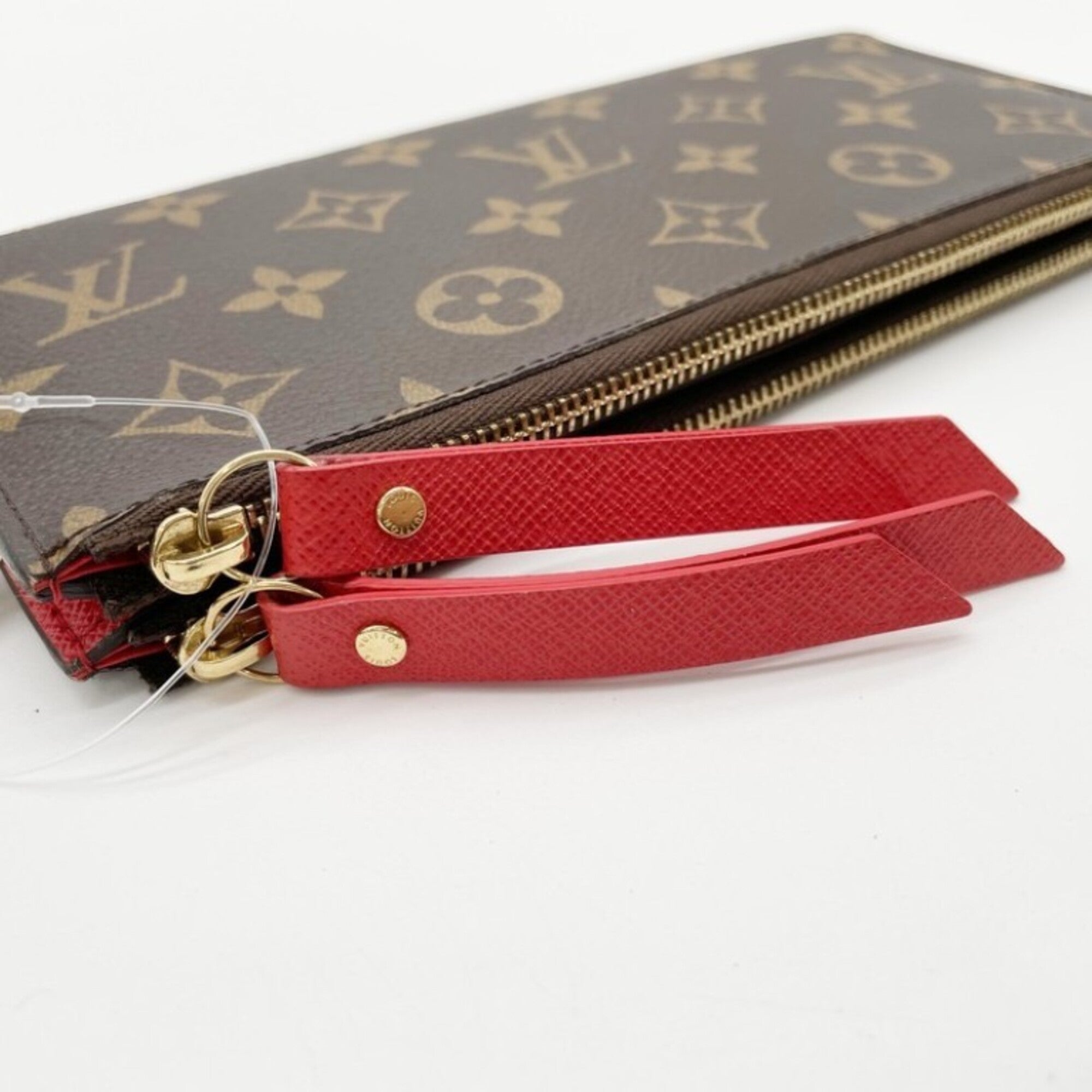 Louis Vuitton Brown Coquelicots Red Color Monogram Long Wallet (Bi-Fold) (Pre-Owned)