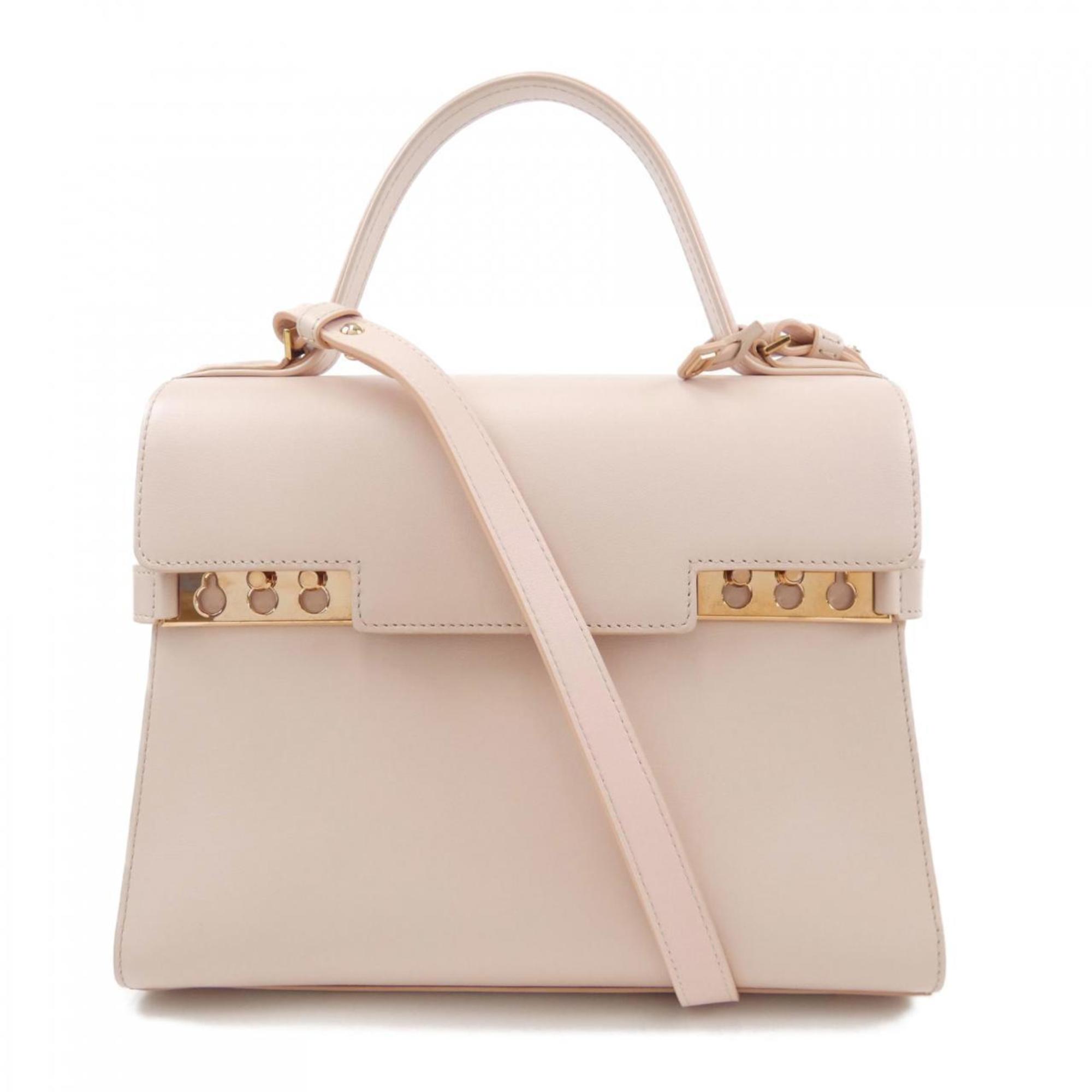 Delvaux Pink Leather Handbag (Pre-Owned)