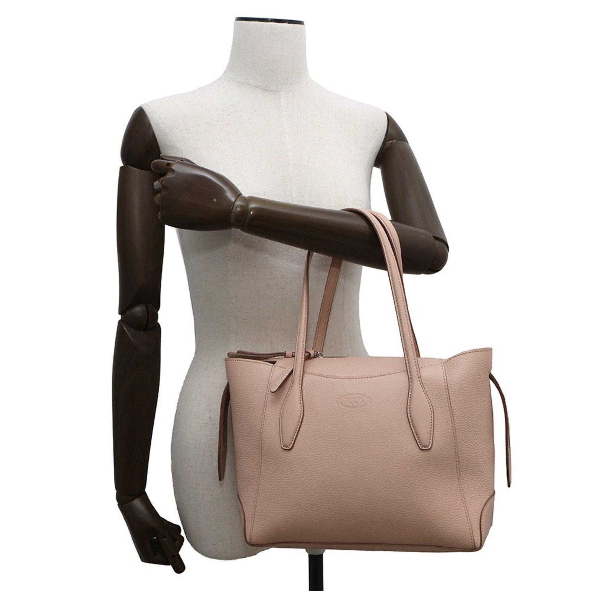 Tod's Light Pink Leather Tote Bag (Pre-Owned)
