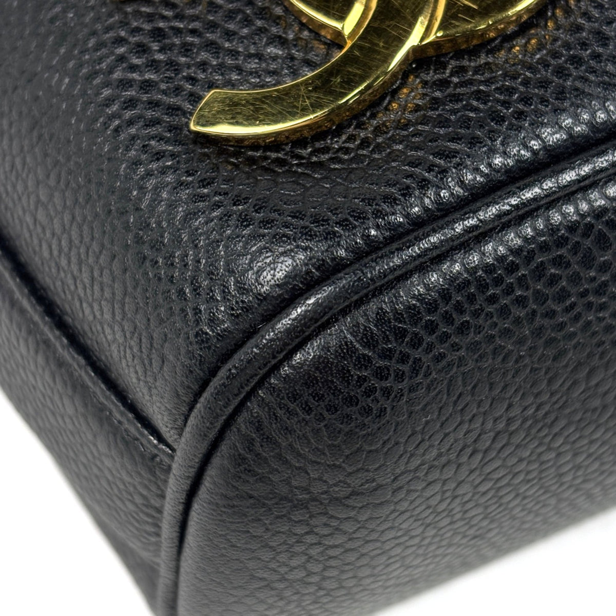 Chanel Black Grained Calfskin Backpack (Pre-Owned)