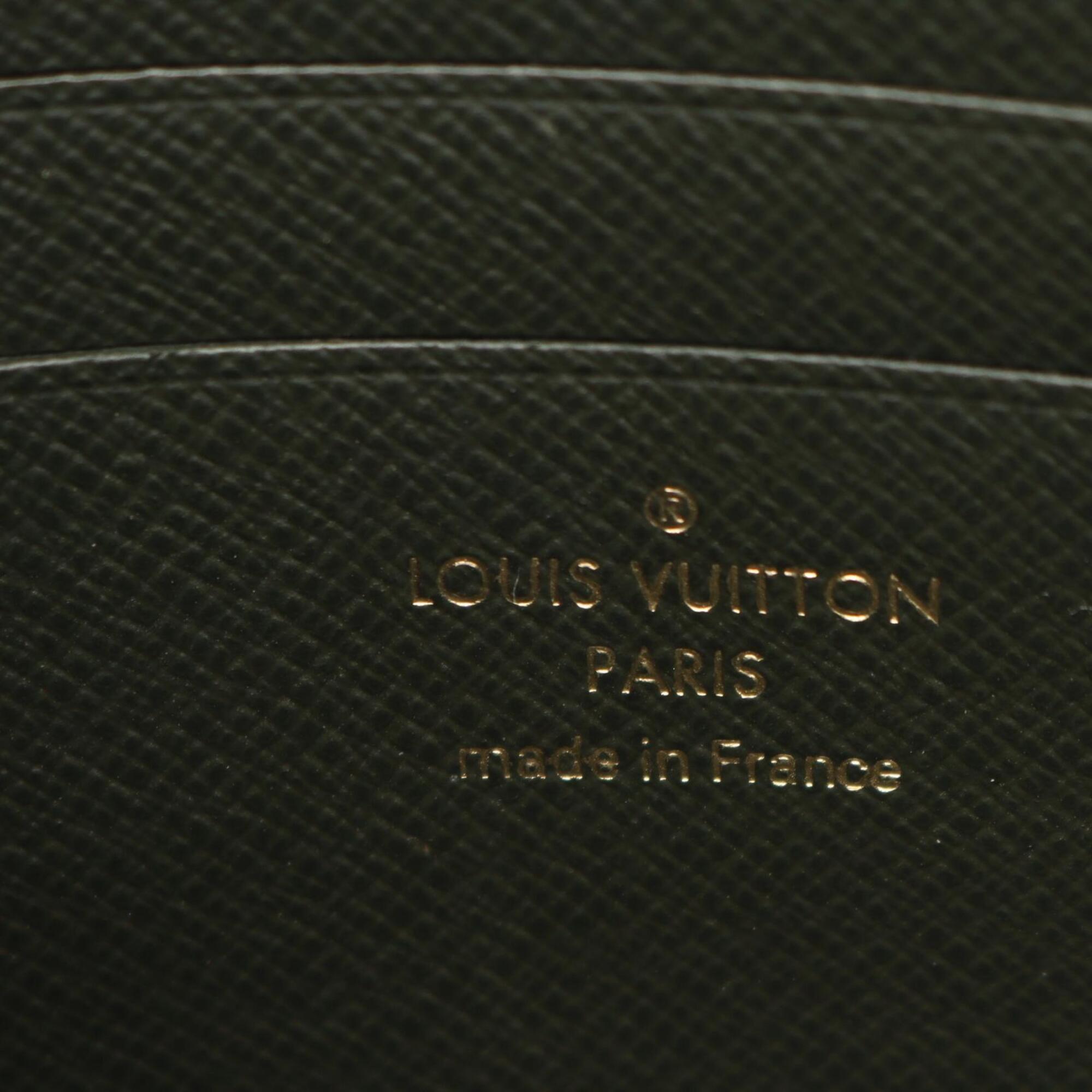 Louis Vuitton Brown Green Coated Canvas Handbag Pochette Shoulder Bag (Pre-Owned)