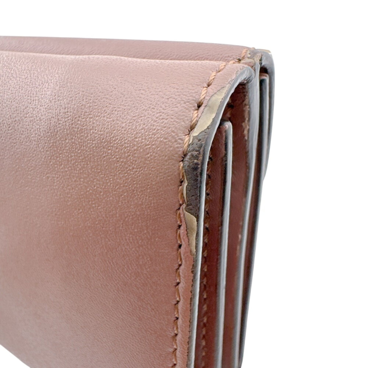 Fendi Pink Leather Wallet (Tri-Fold) (Pre-Owned)