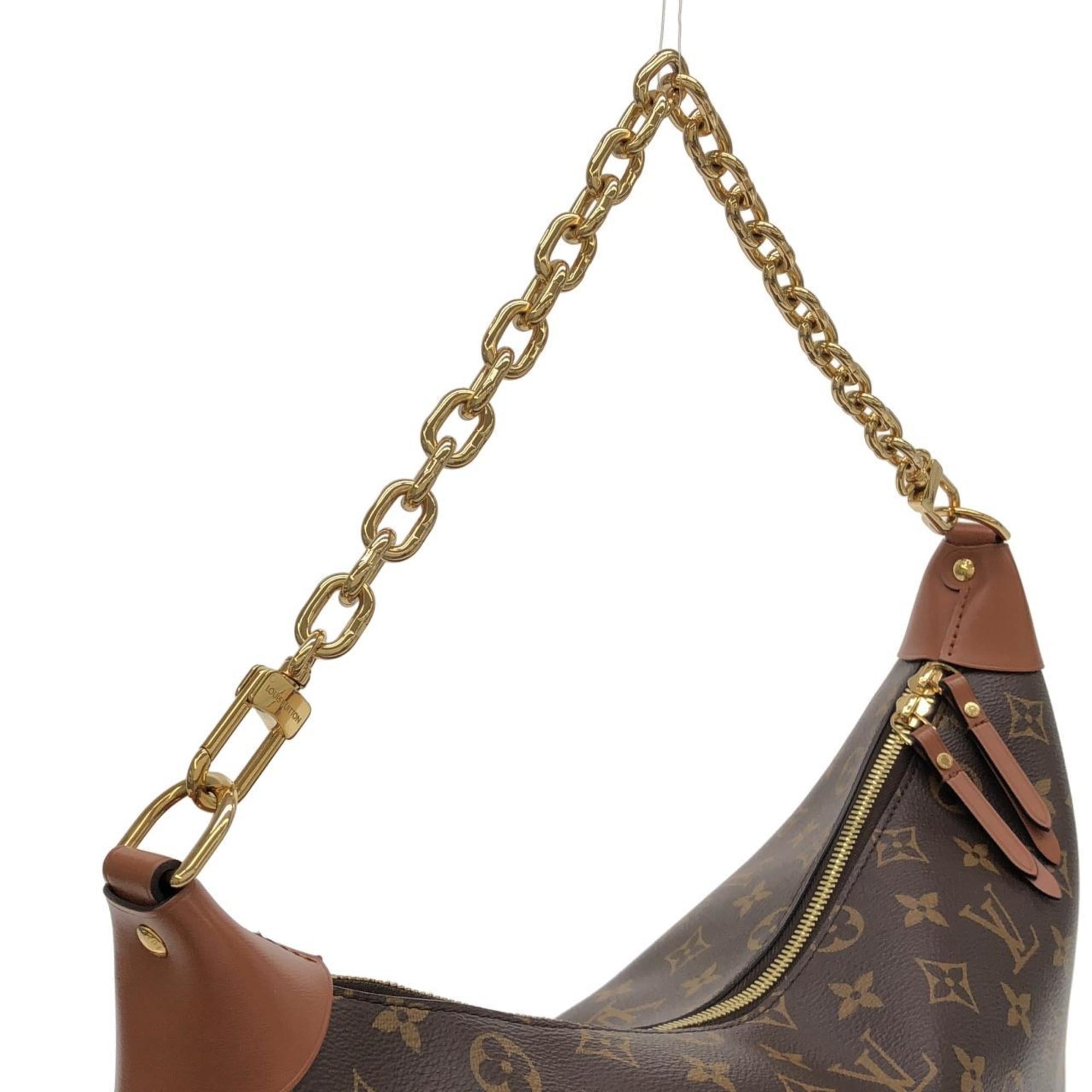Louis Vuitton Marron Coated Canvas Pouch Shoulder Bag (Pre-Owned)