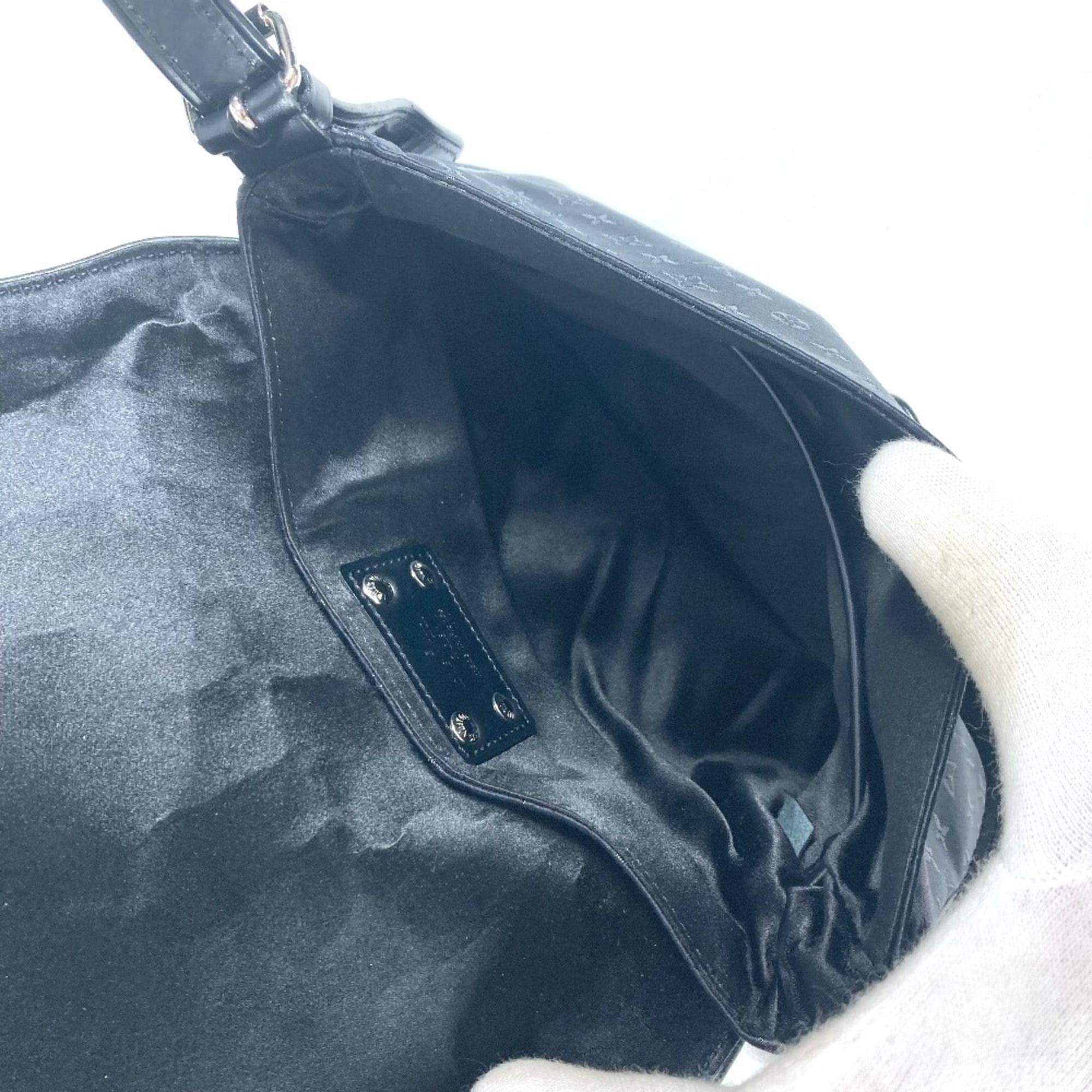 Louis Vuitton Monogram Satin Black Monogram Satin Pochette Shoulder Bag (Pre-Owned)