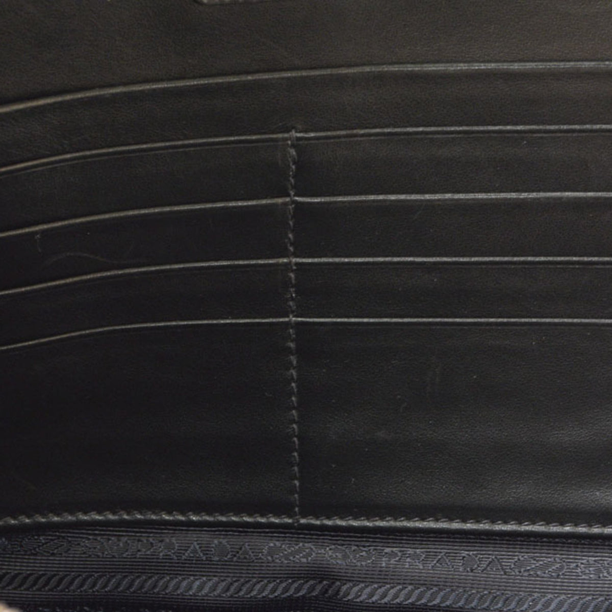 Prada Saffiano Navy Leather Clutch Bag (Pre-Owned)