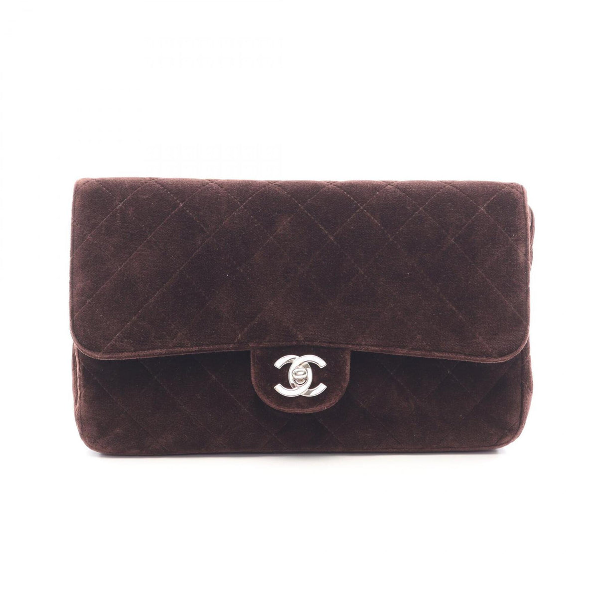 Chanel Matelasse Brown Fabric Backpack Handbag (Pre-Owned)