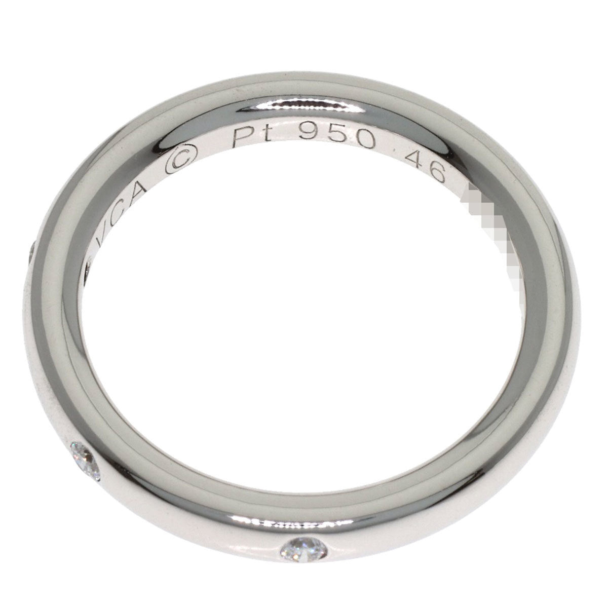 Van Cleef & Arpels Platinum 950 Band Ring (Pre-Owned)