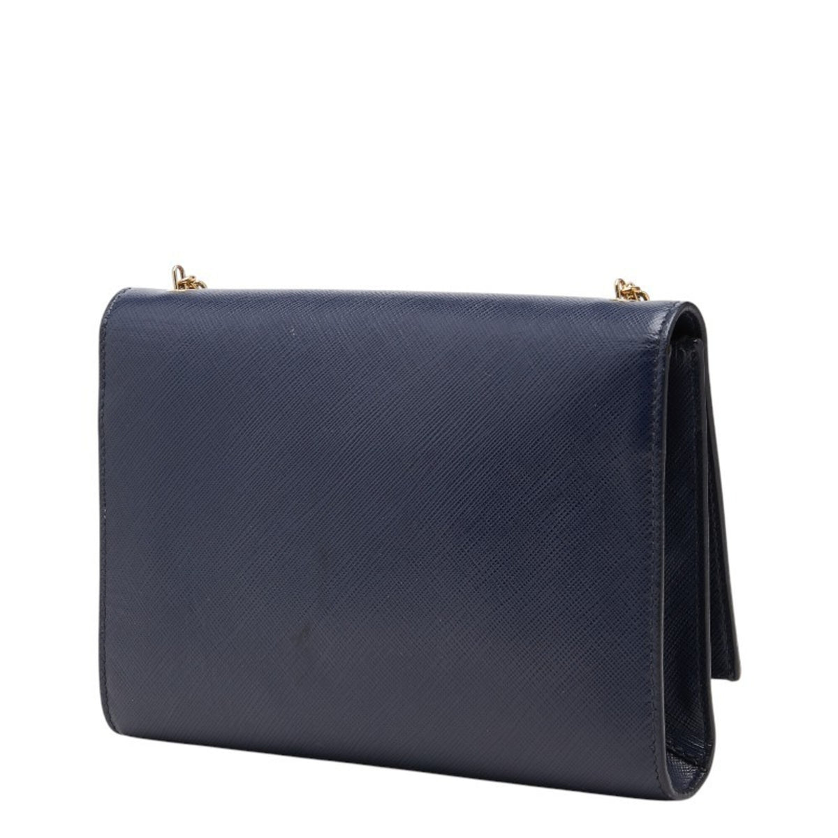 Salvatore Ferragamo Navy Leather Shoulder Bag (Pre-Owned)
