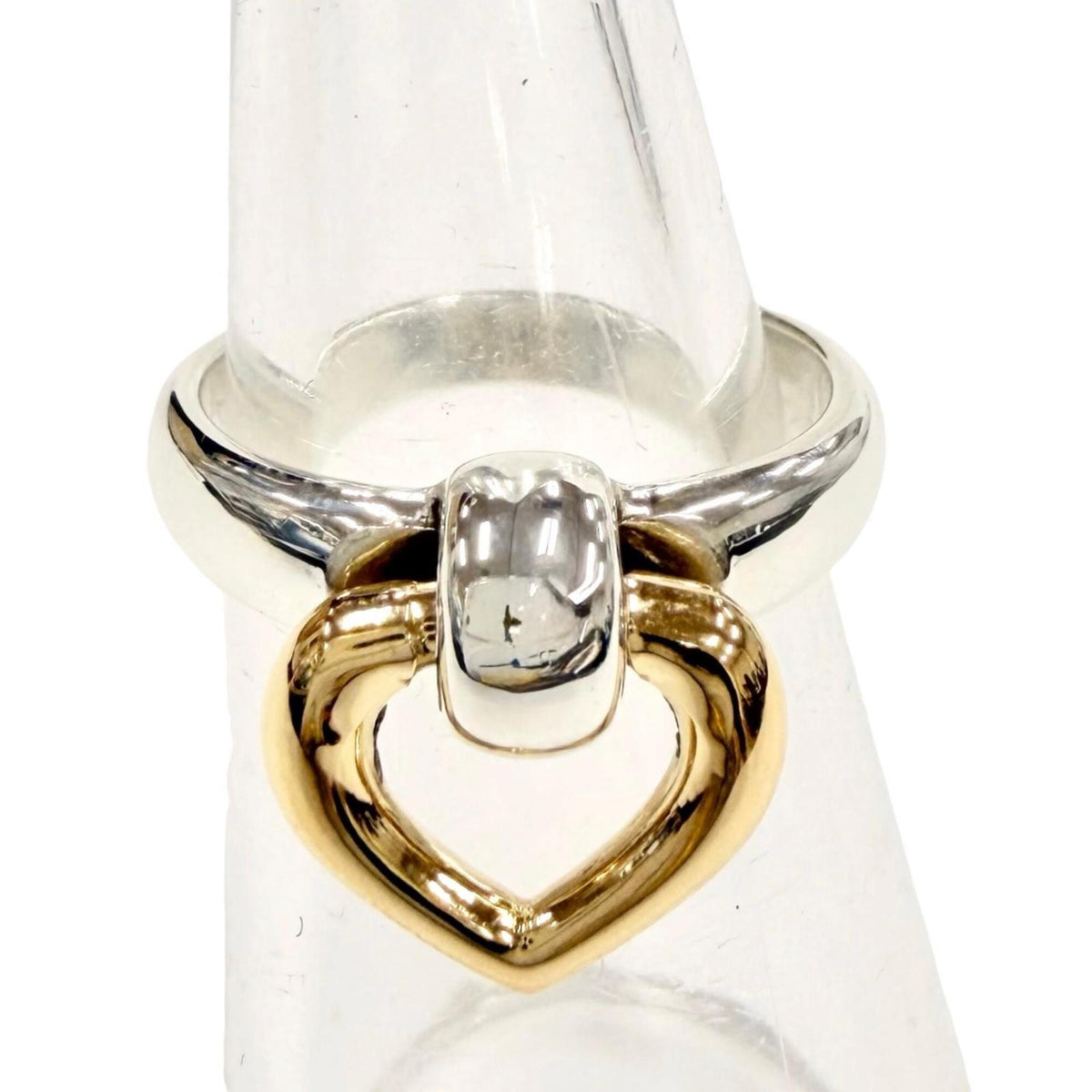 Hermes Gold Silver Gold (18K) Silver 925 Band Ring (Pre-Owned)
