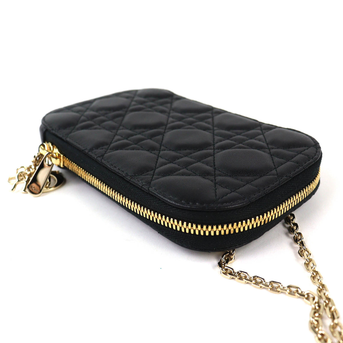 Christian Dior Black Leather Pouch (Pre-Owned)