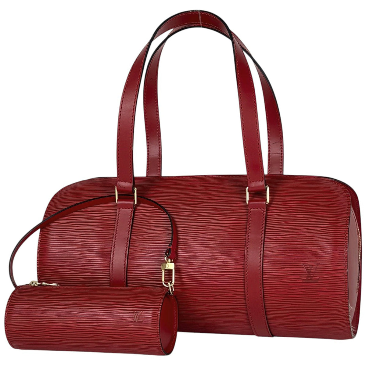 Louis Vuitton Epi Castilian Red Epi Leather Handbag (Pre-Owned)
