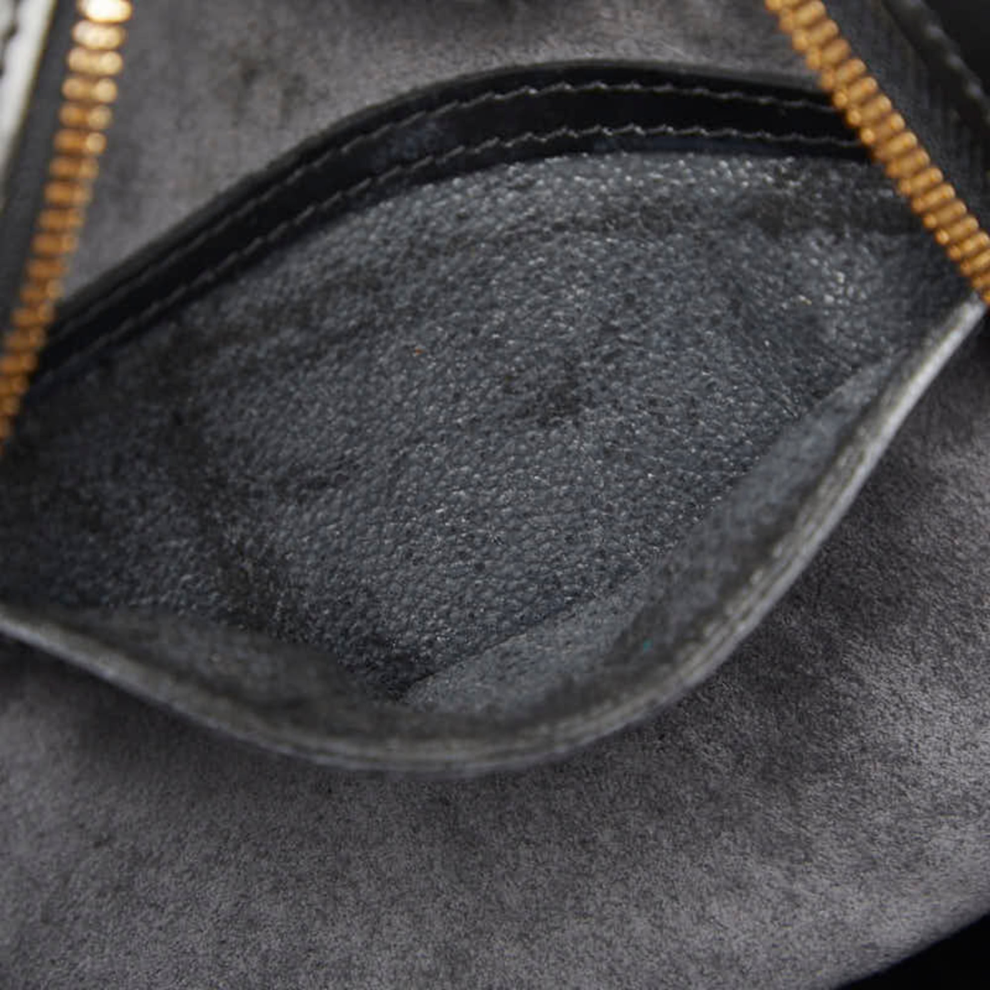 Louis Vuitton Black Noir Leather Backpack (Pre-Owned)