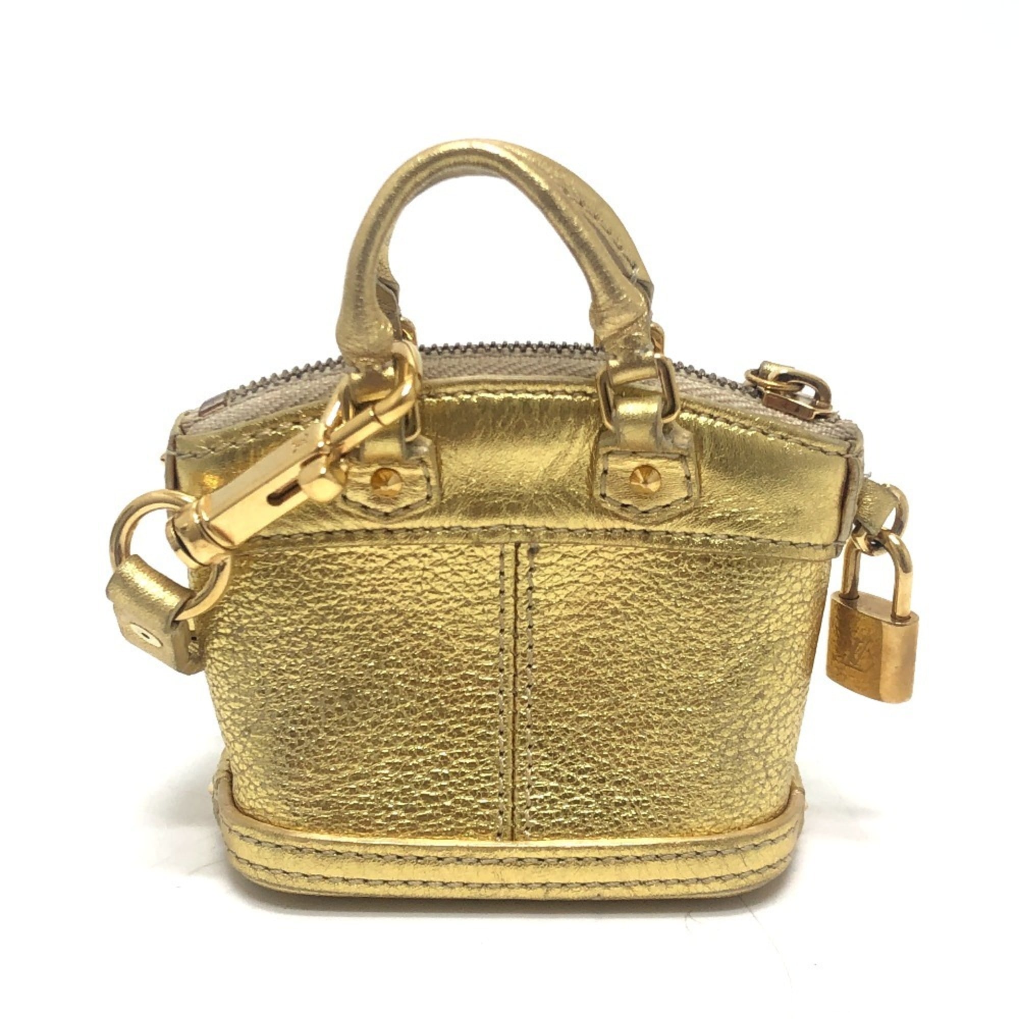 Louis Vuitton Gold Suhali Leather Handbag Pouch (Pre-Owned)