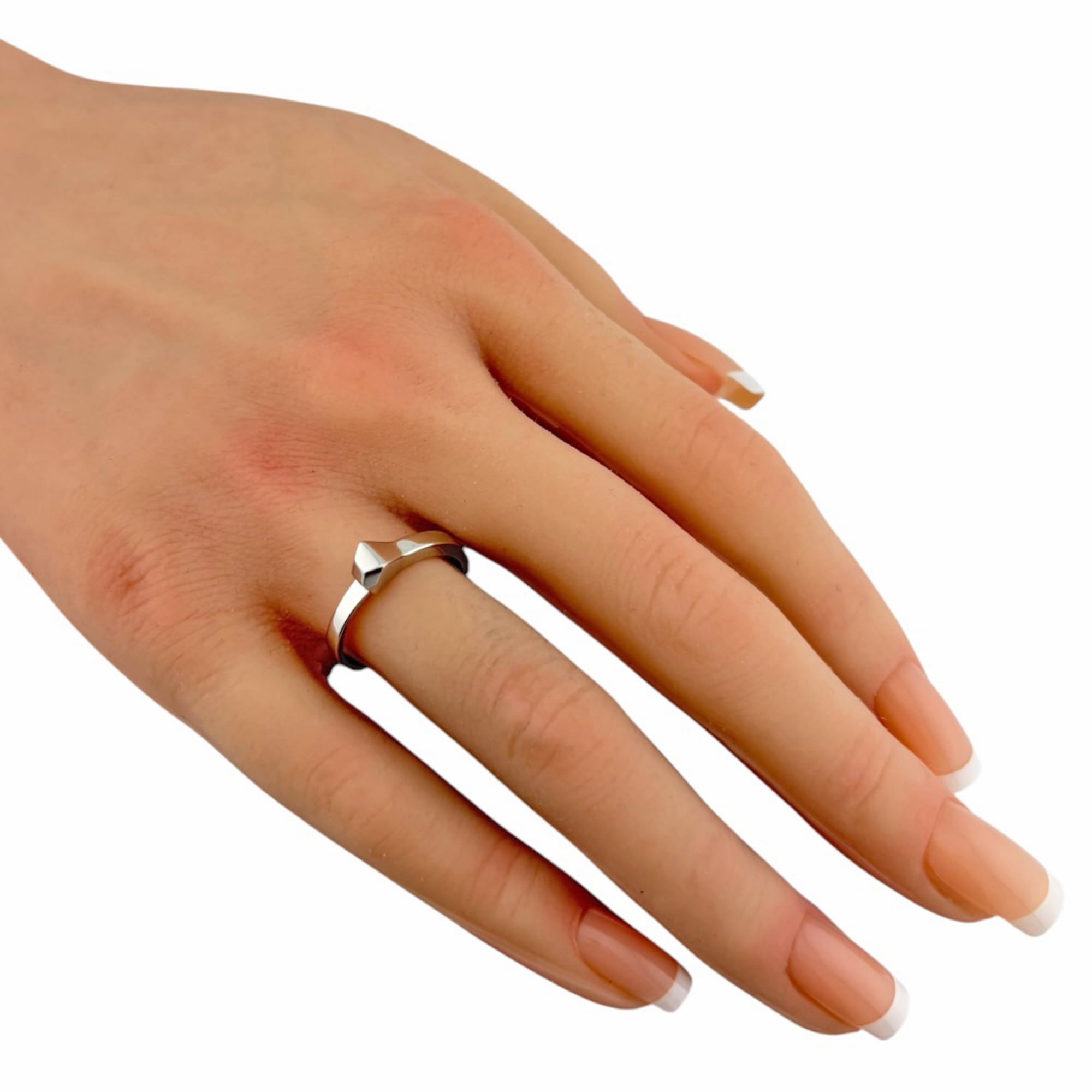 Gucci White Gold White Gold (18K) Band Ring (Pre-Owned)