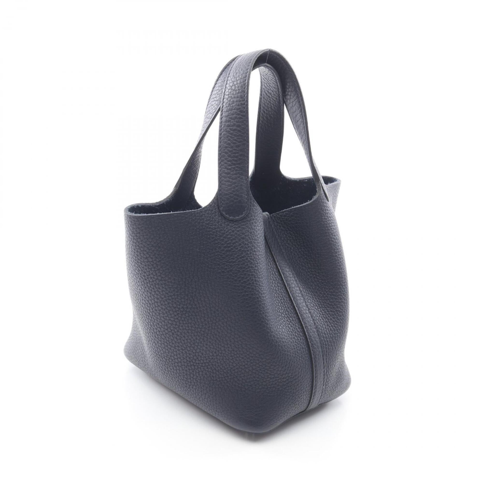 Hermes Blue Nuit Navy Taurillon Clemence Leather Handbag (Pre-Owned)
