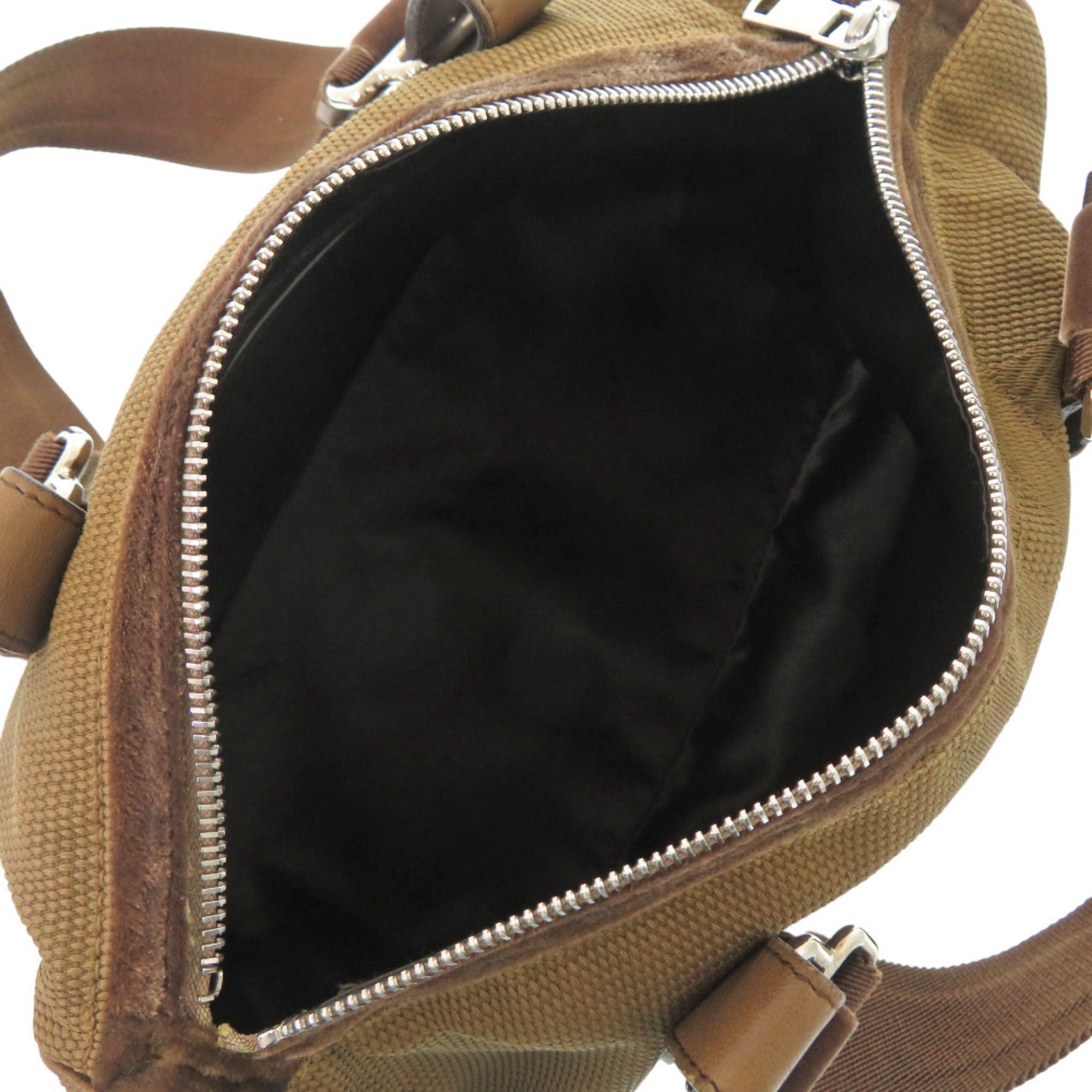 Yves Saint Laurent Brown Canvas Handbag (Pre-Owned)