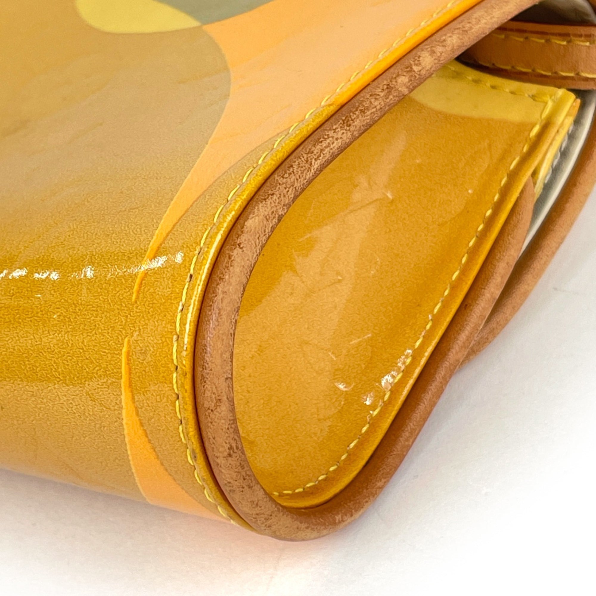 Louis Vuitton Yellow Monogram Vernis Pochette Shoulder Bag (Pre-Owned)