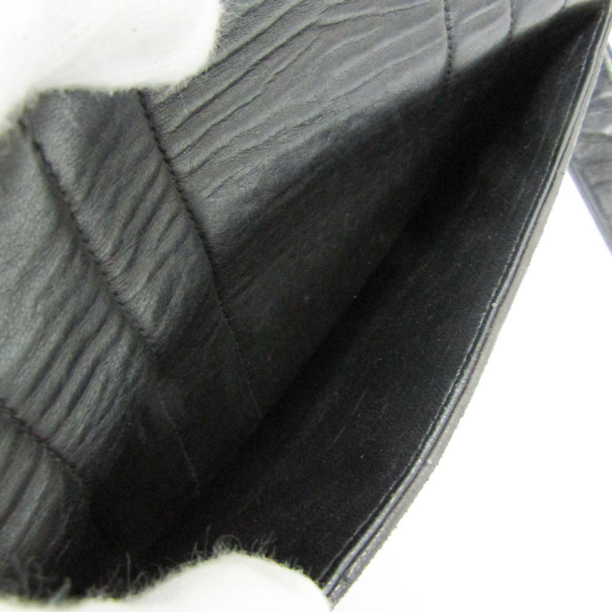 Chanel Mademoiselle Black Leather Shoulder Bag (Pre-Owned)