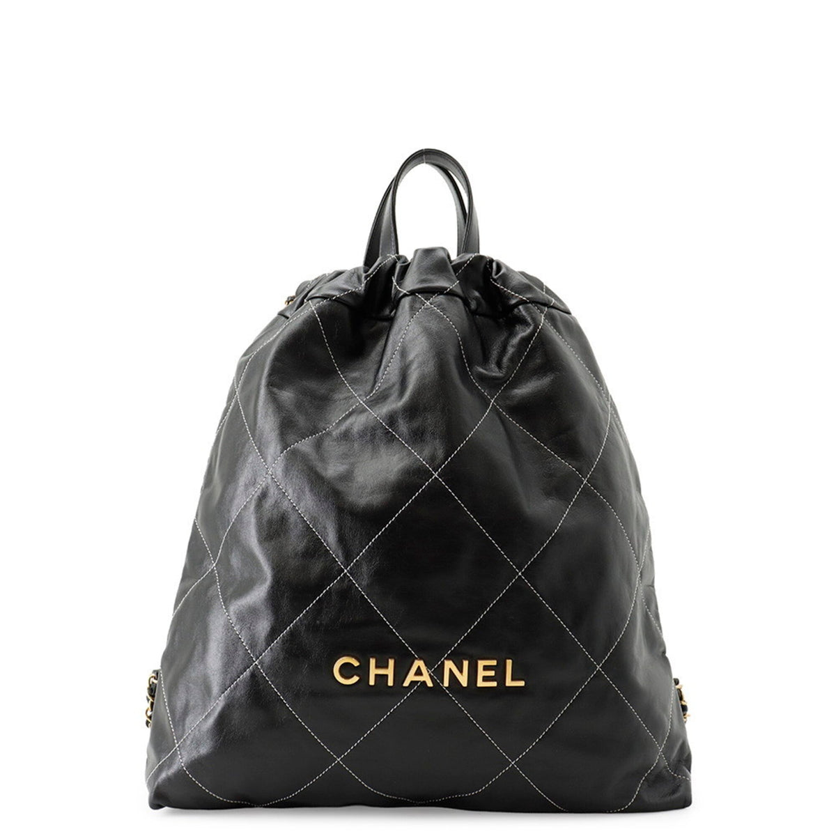 Chanel Black Leather Backpack (Pre-Owned)