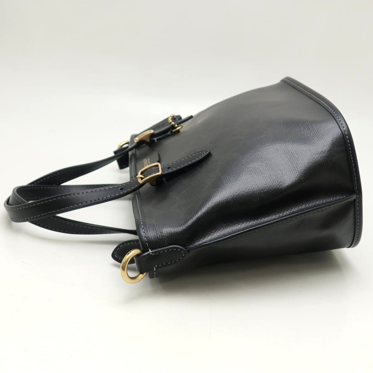 Coach Black Coated Canvas Tote Bag (Pre-Owned)